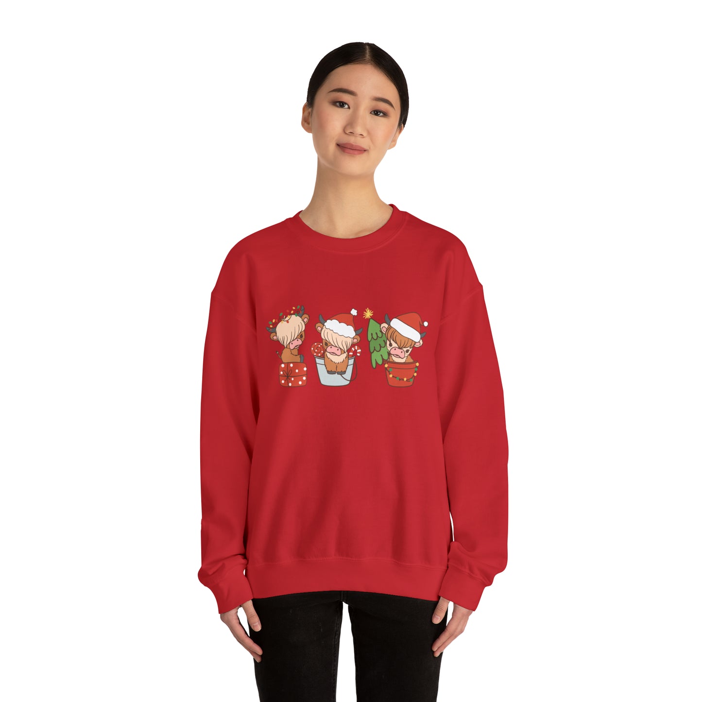 Highland Cows Christmas Unisex Sweatshirt