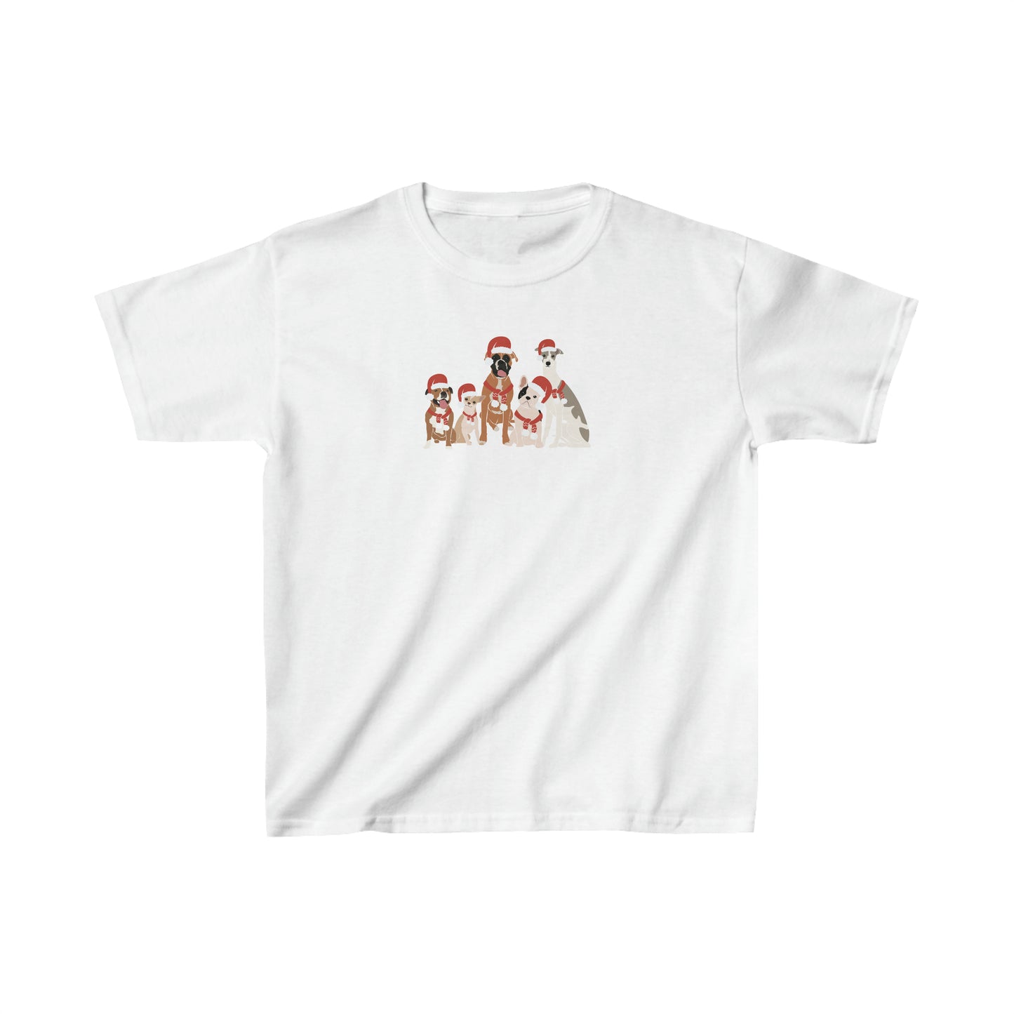 Santa Dogs Kids Heavy Cotton Tee