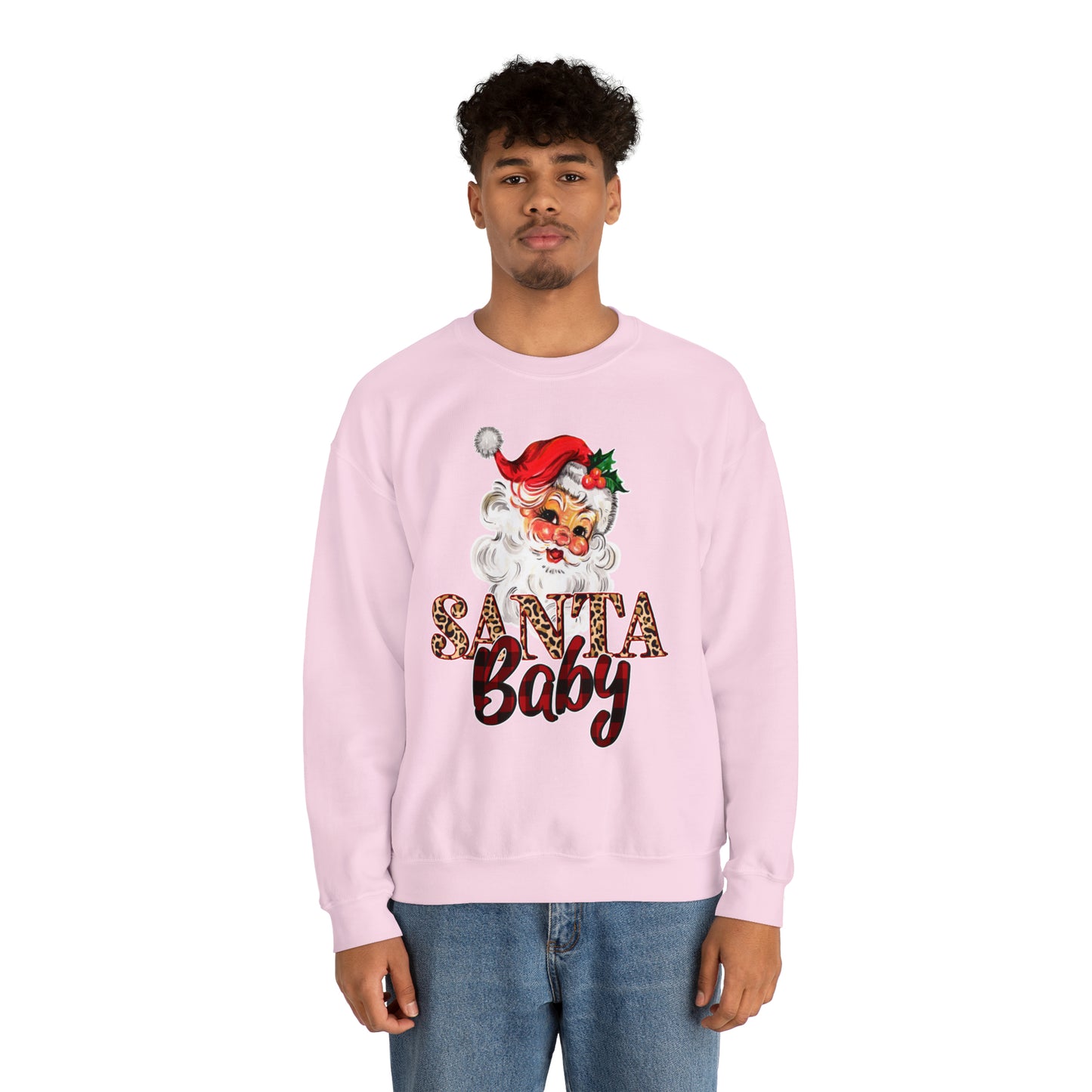 Santa Baby Vintage Santa Unisex Heavy Blend Crewneck Sweatshirt