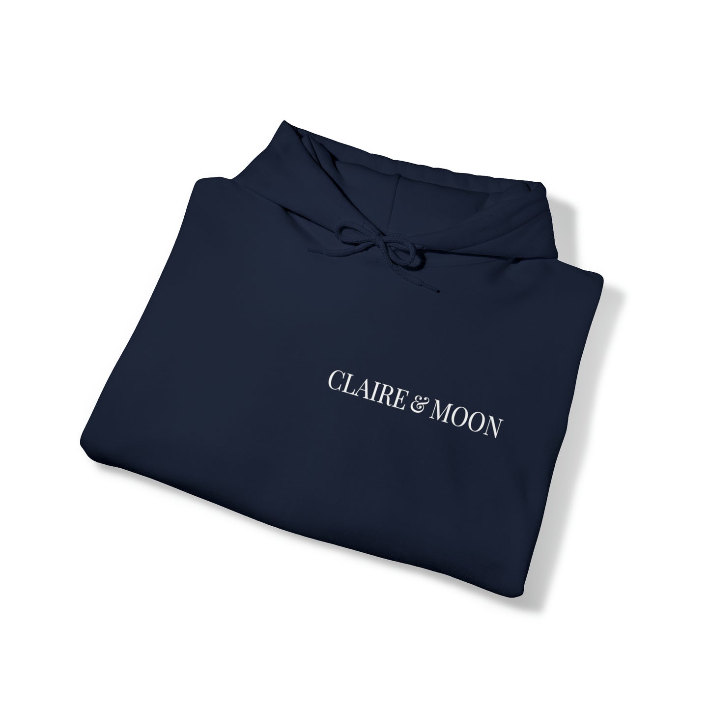 Claireandmoon White Logo Unisex Heavy Blend™ Hooded Sweatshirt