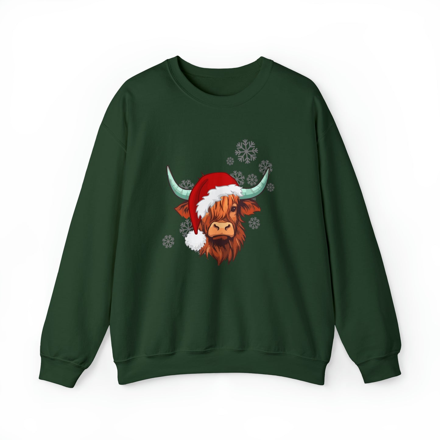 Highland Cow Santa Unisex Sweatshirt