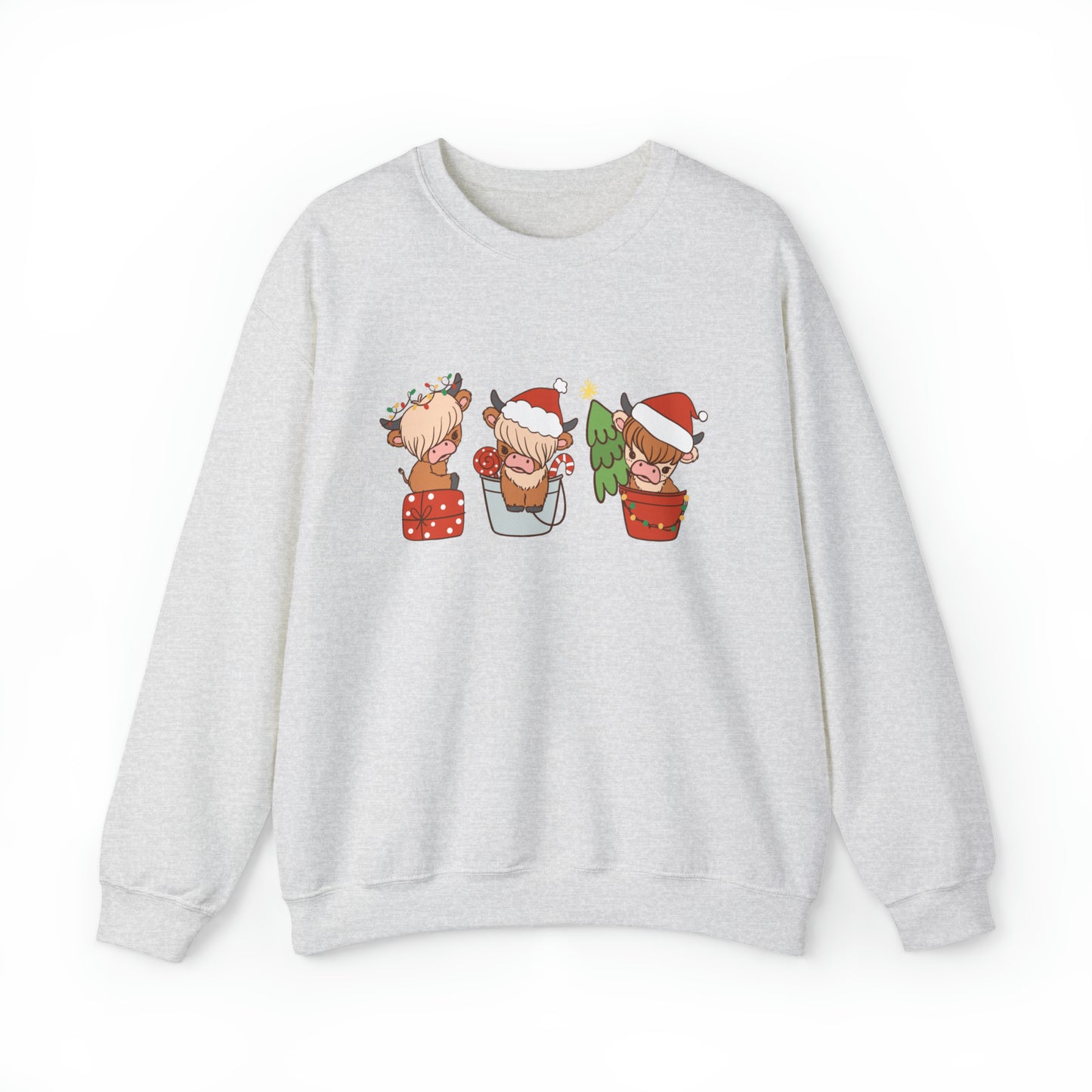 Highland Cows Christmas Unisex Sweatshirt