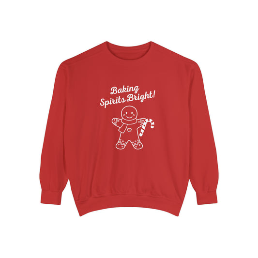 Baking Spirits Bright Unisex Garment-Dyed Sweatshirt