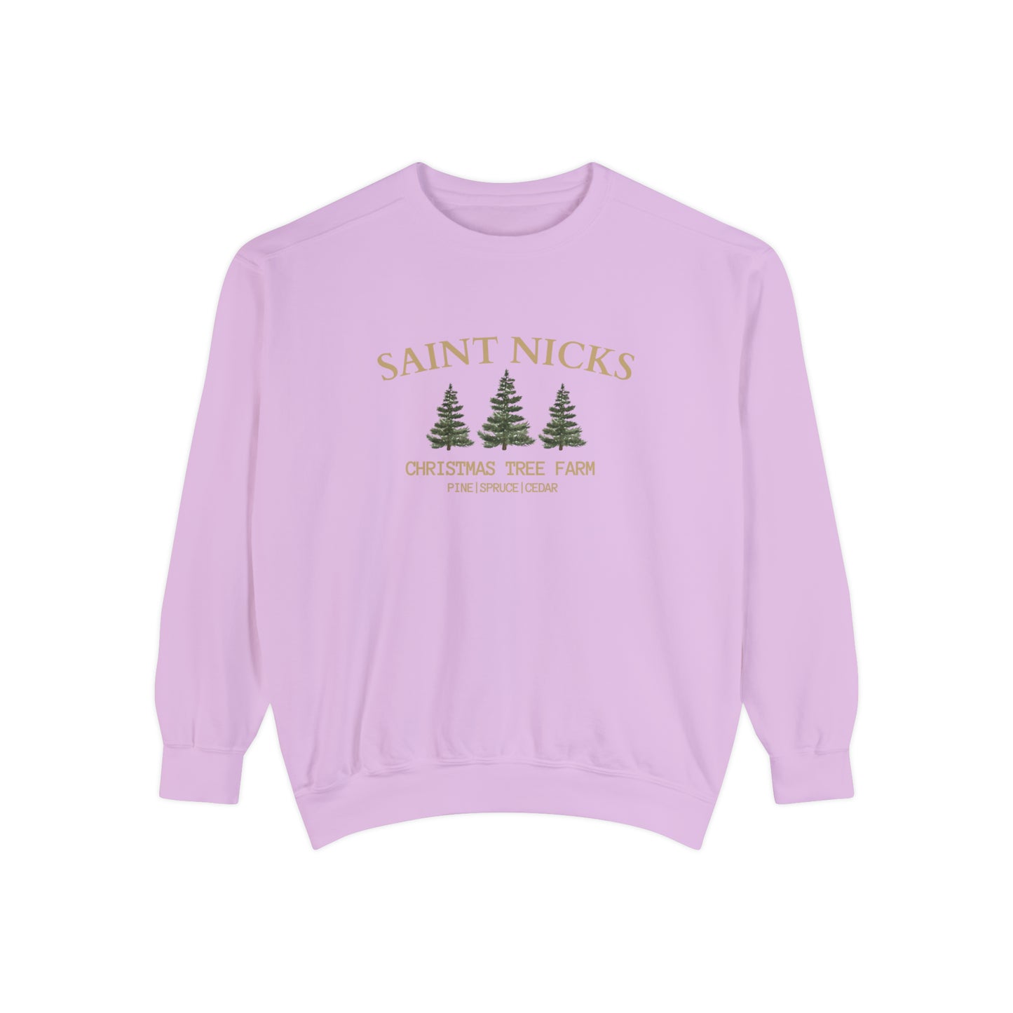 Saints Nicks Christmas Unisex Garment-Dyed Sweatshirt