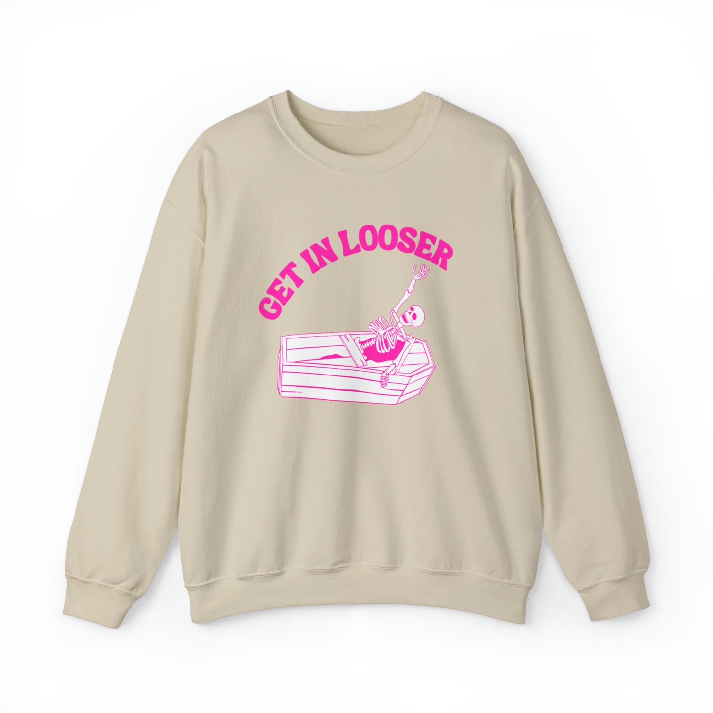 Get In Looser Skeleton Unisex Heavy Blend Crewneck Sweatshirt