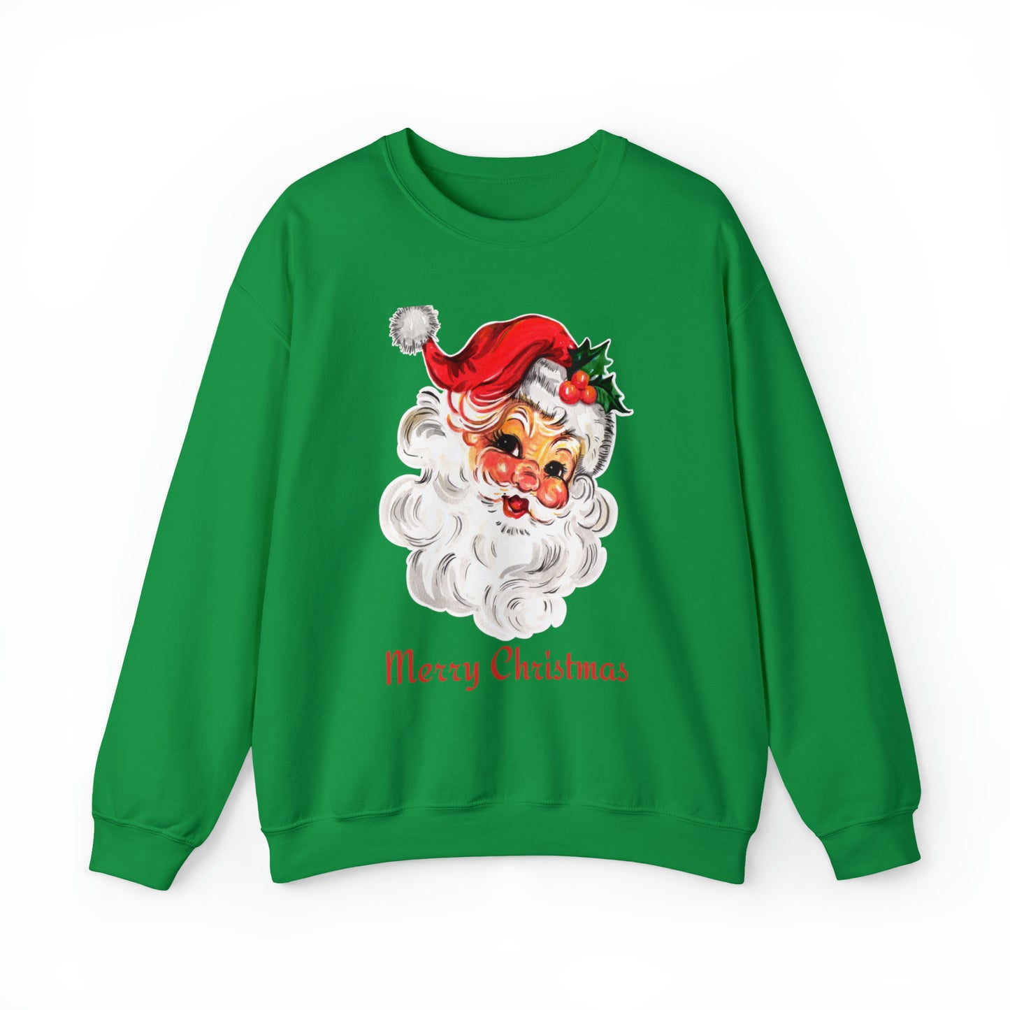 Merry Christmas Vintage Santa Unisex Heavy Blend Crewneck Sweatshirt