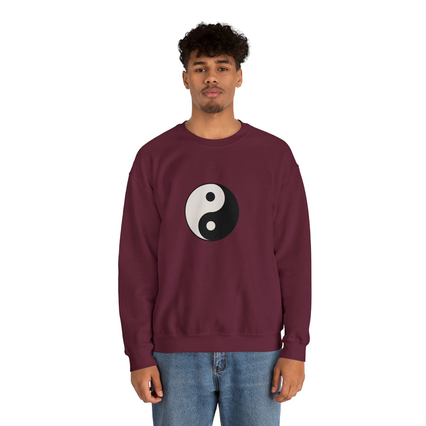 Ying Yang Unisex Heavy Blend Crewneck Sweatshirt