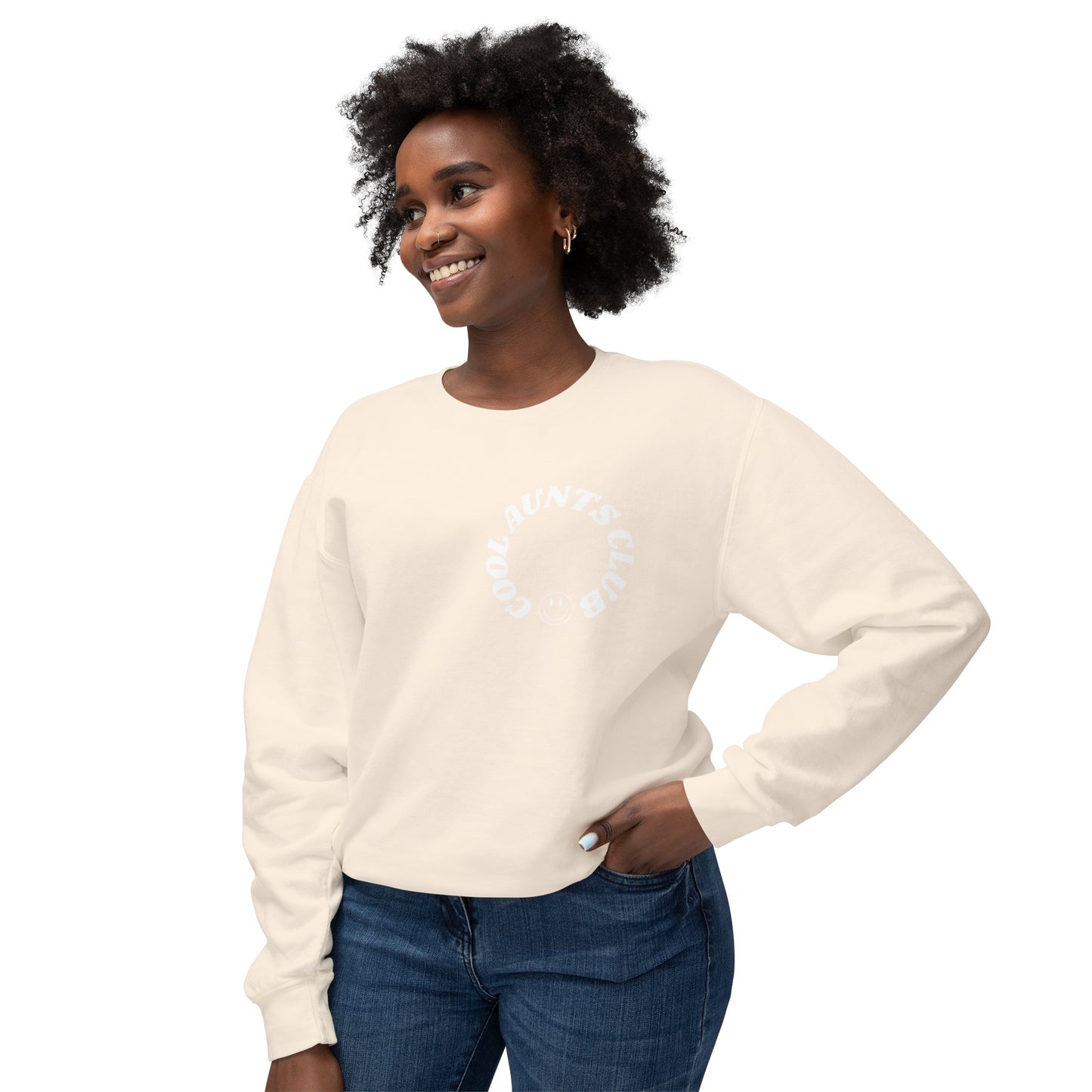 Comfort colors Cool Aunts Club Unisex Lightweight Crewneck Sweatshirt