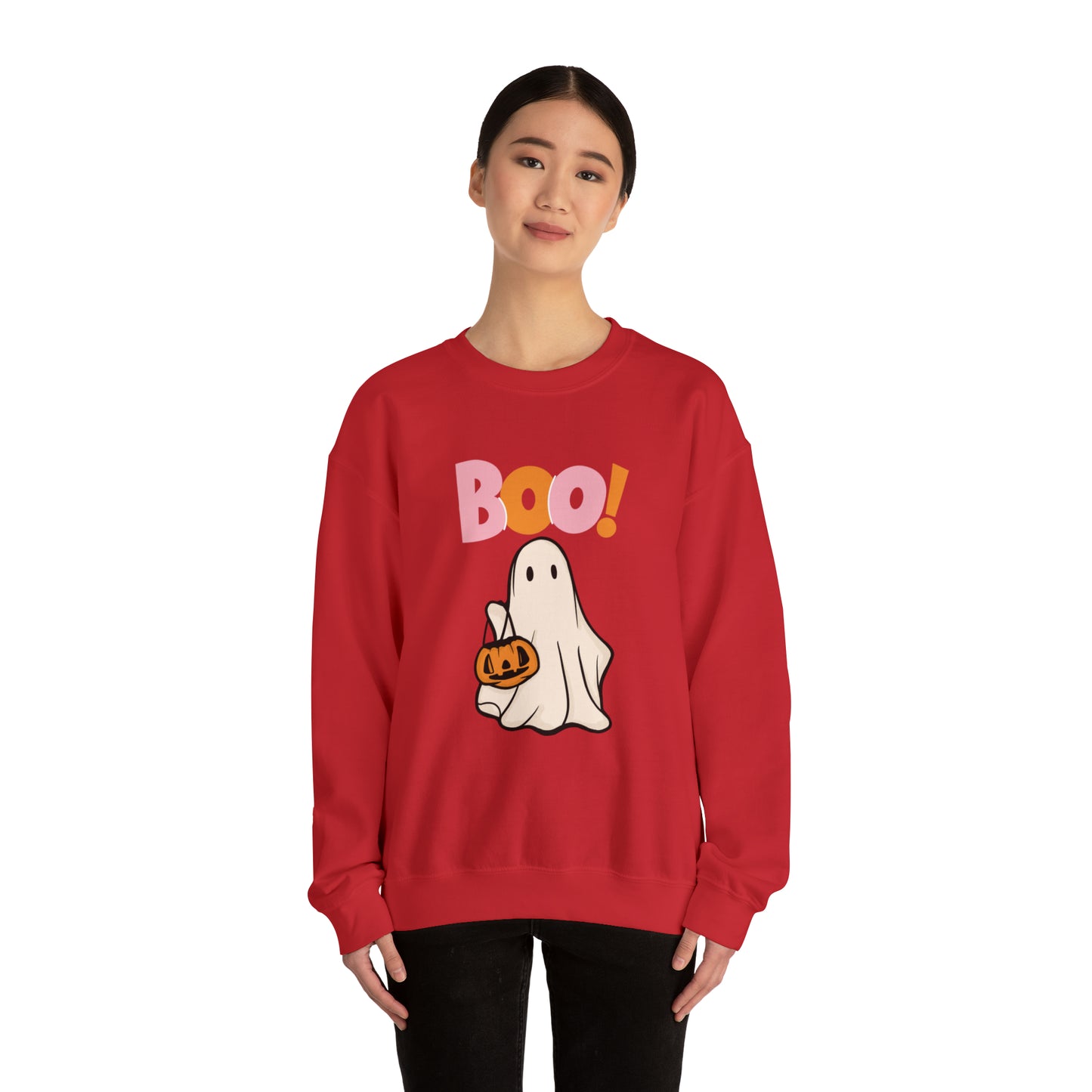 Boo Unisex Heavy Blend Crewneck Sweatshirt