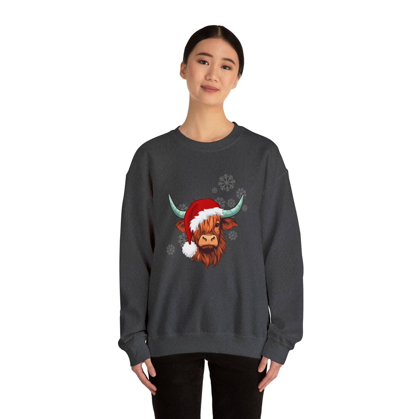 Highland Cow Santa Unisex Sweatshirt