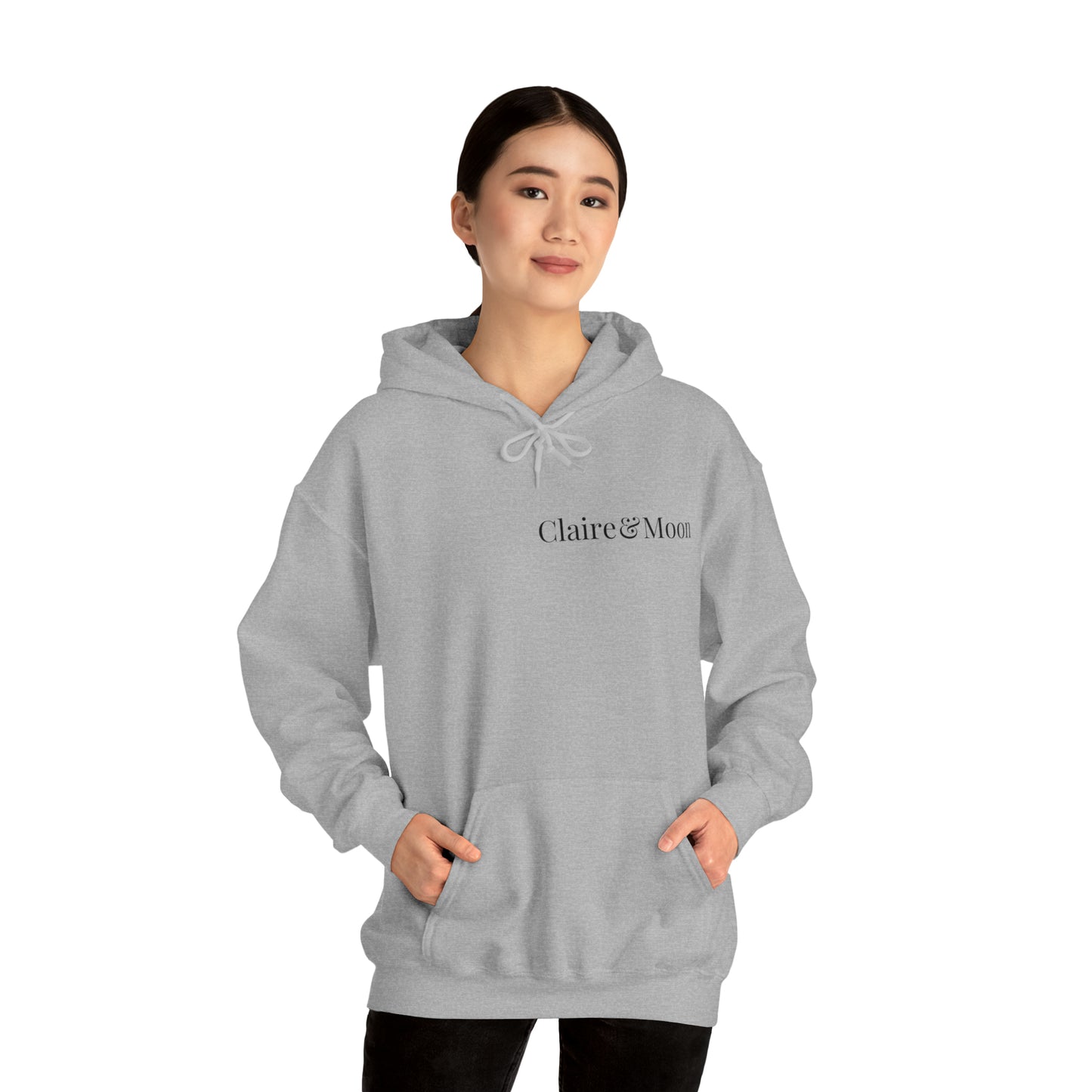 Claireandmoon Black Logo Unisex Heavy Blend™ Hooded Sweatshirt