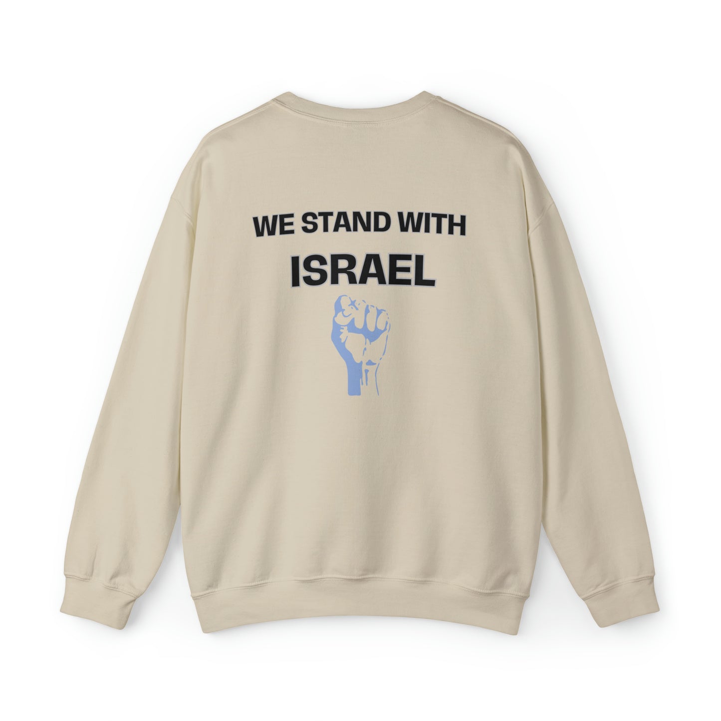Israeli Flag We Stand For Israel Unisex Heavy Blend Crewneck Sweatshirt