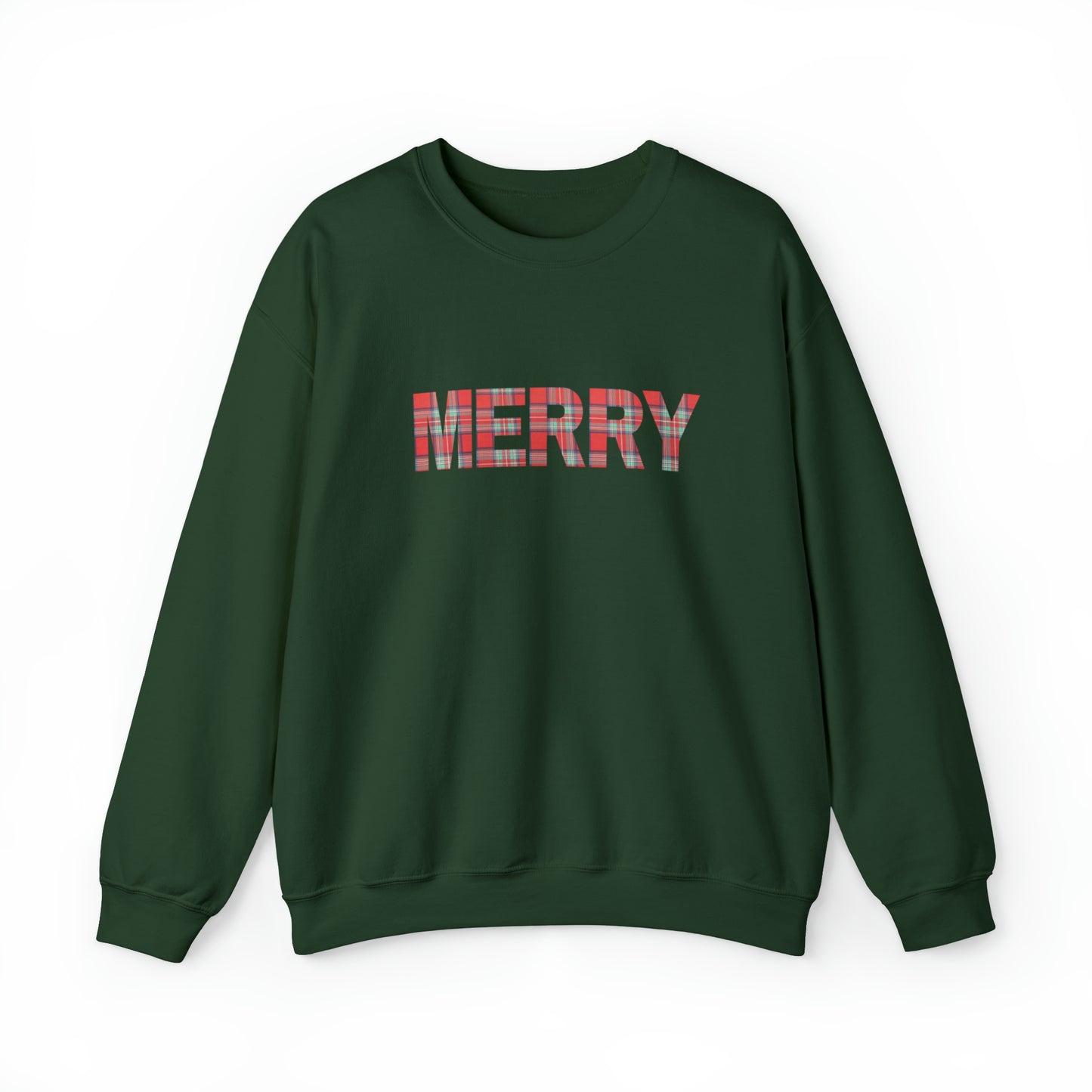 Merry Plaid Unisex Heavy Blend Crewneck Sweatshirt