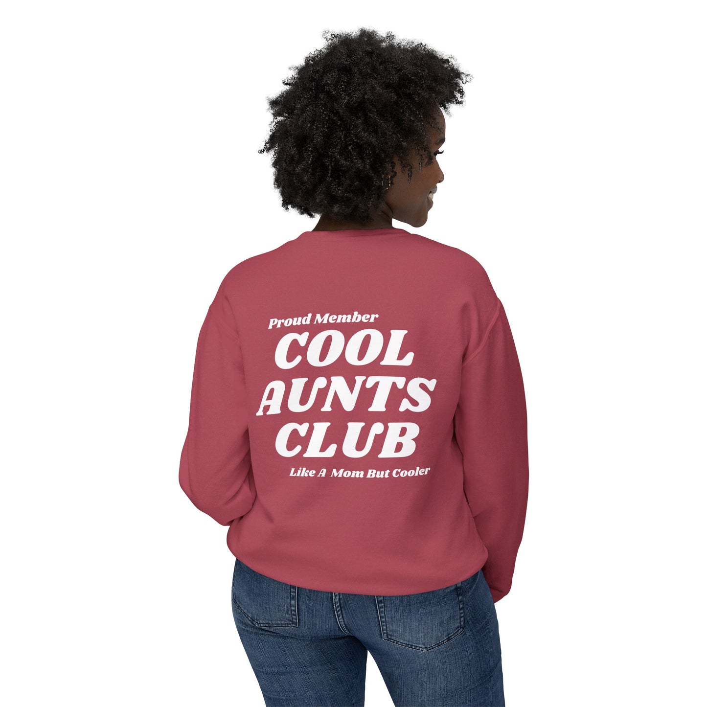 Comfort colors Cool Aunts Club Unisex Lightweight Crewneck Sweatshirt