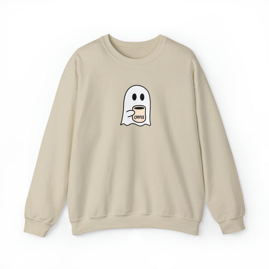 Ghost Coffee Unisex Heavy Blend Crewneck Sweatshirt