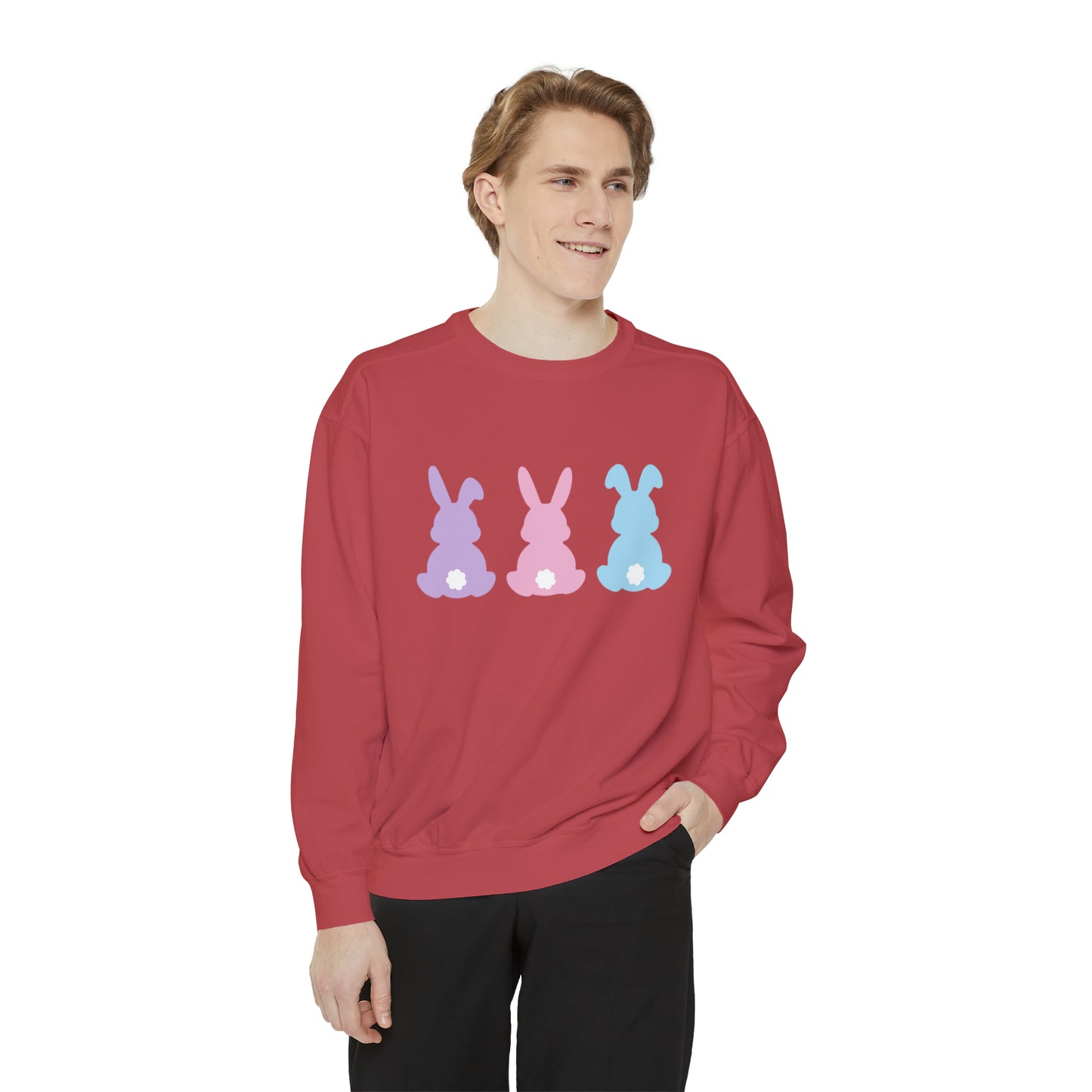 Bunny Pastel Comfort Colors Unisex Sweatshirt