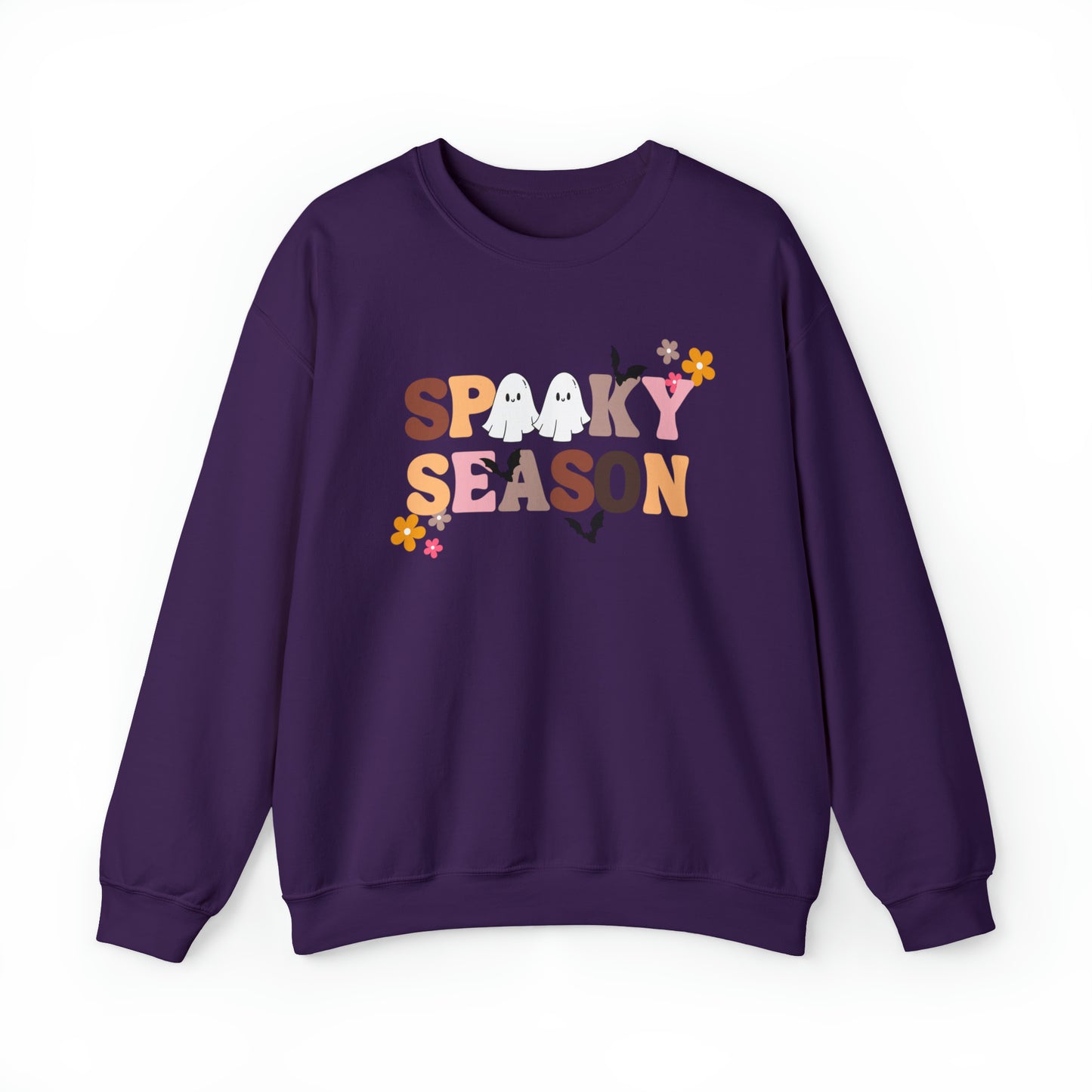 Spooky Season Ghosts Unisex Heavy Blend Crewneck Sweatshirt