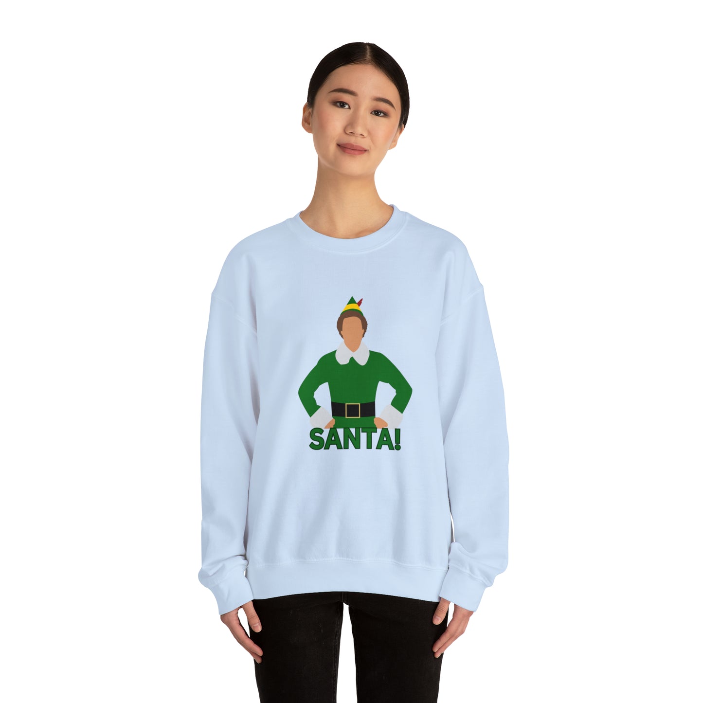 Santa Buddy Elf Unisex Heavy Blend Crewneck Sweatshirt