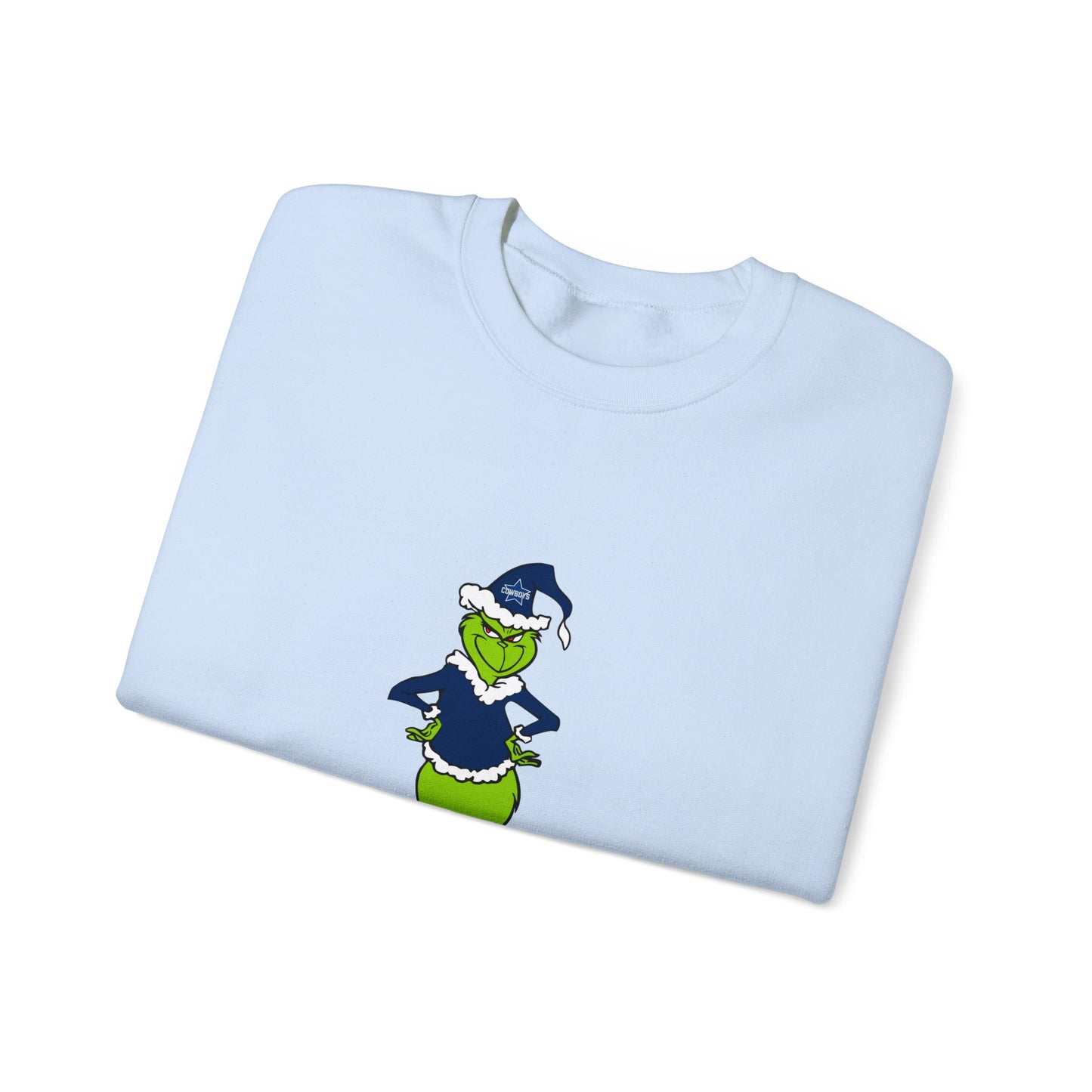 Dallas Cowboys Grinch Unisex Heavy Blend Crewneck Sweatshirt