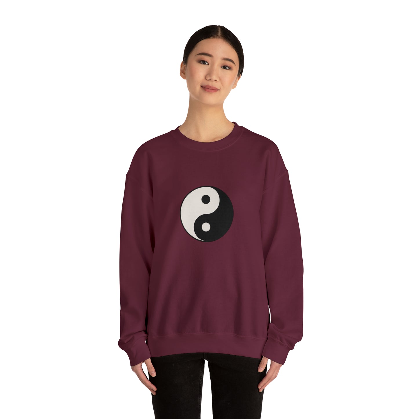 Ying Yang Unisex Heavy Blend Crewneck Sweatshirt