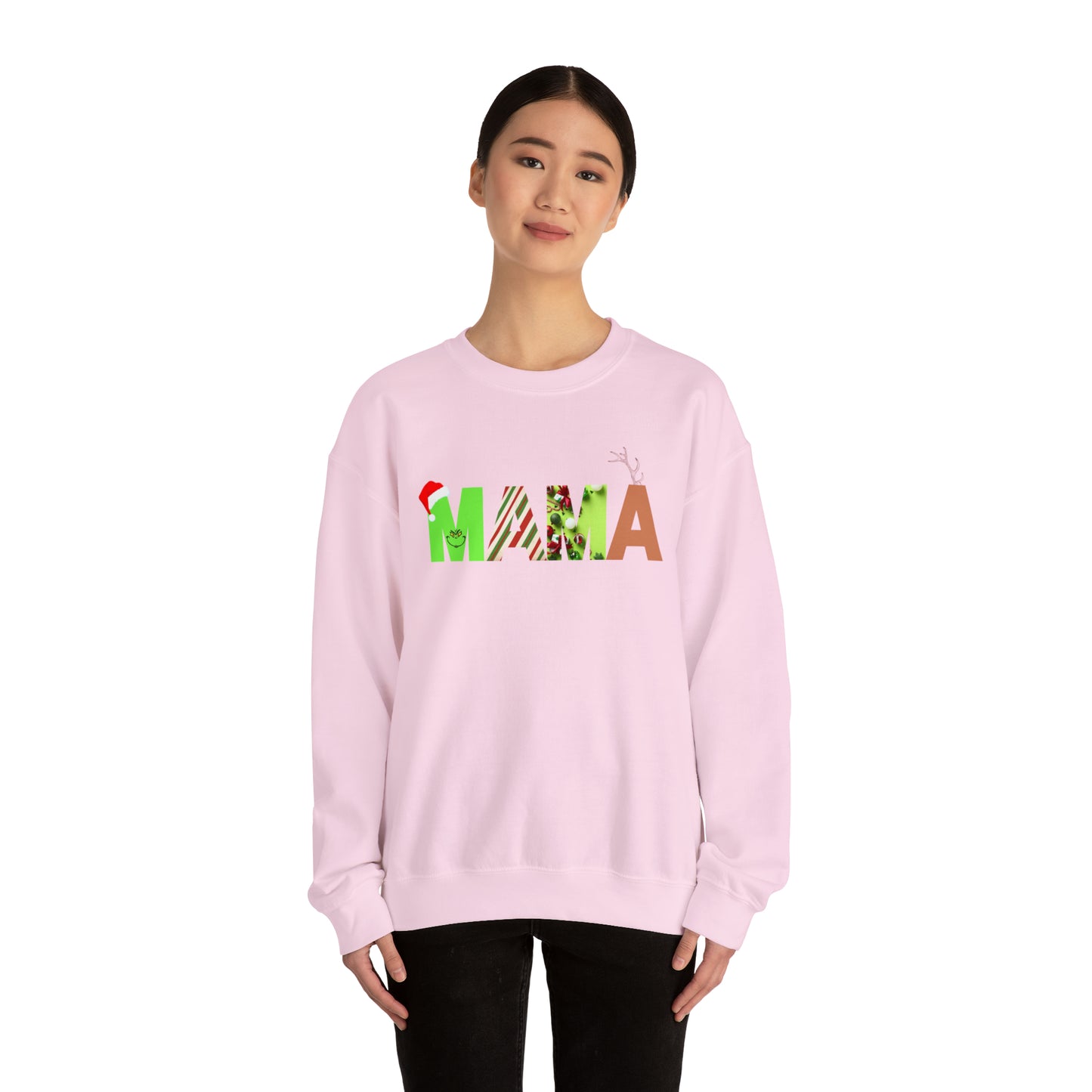 Mama Grinch Unisex Heavy Blend Crewneck Sweatshirt