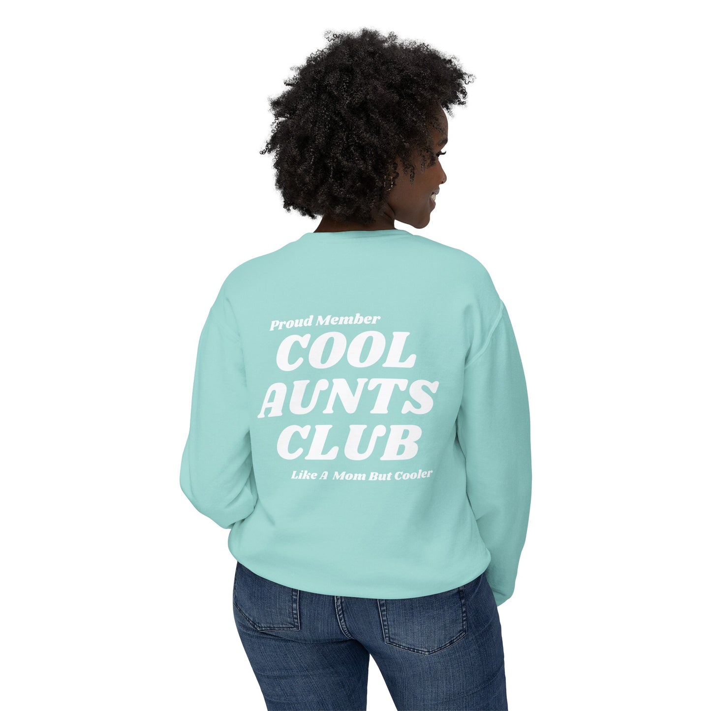Comfort colors Cool Aunts Club Unisex Lightweight Crewneck Sweatshirt