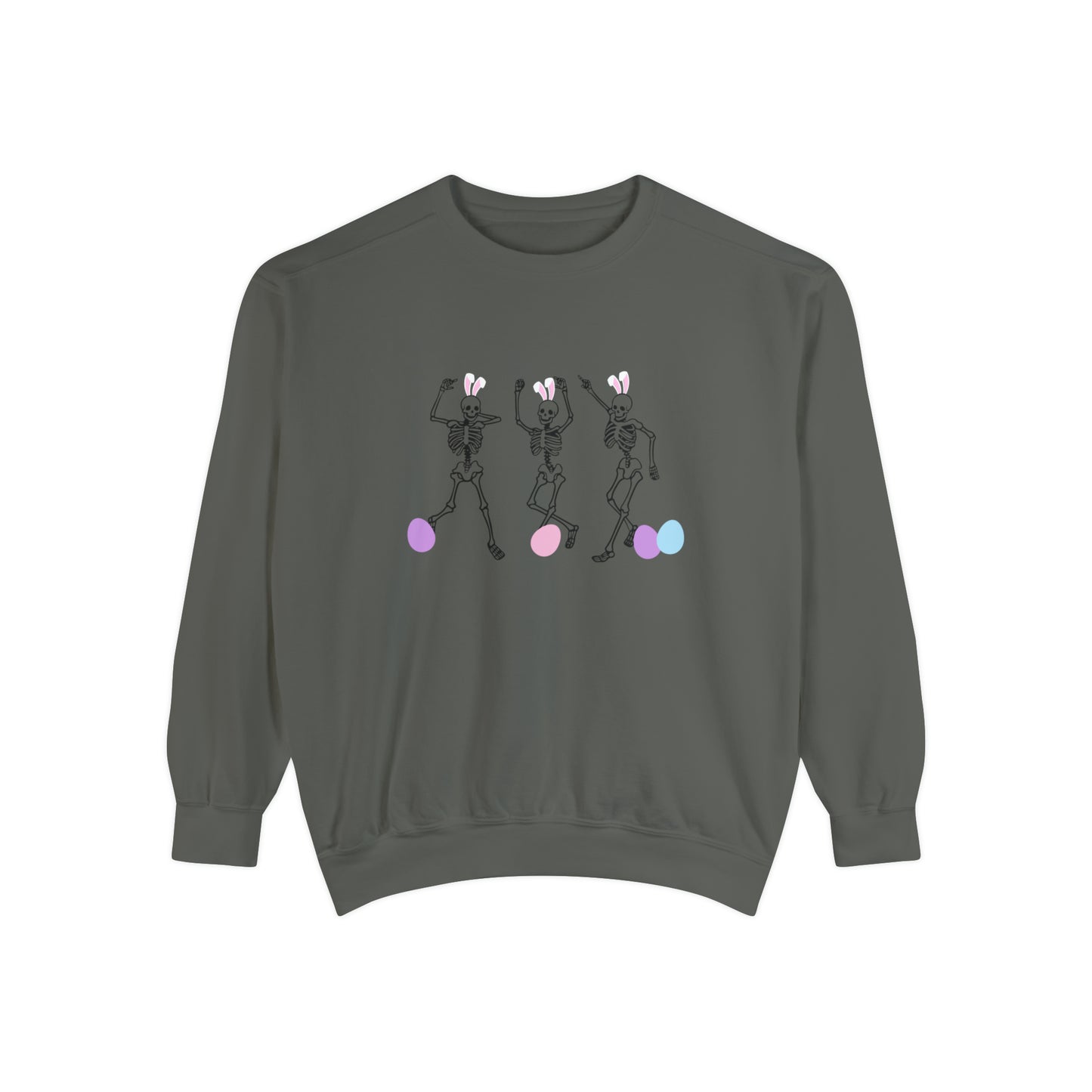 Skeleton Easter Comfort Colors Unisex Sweatshirt