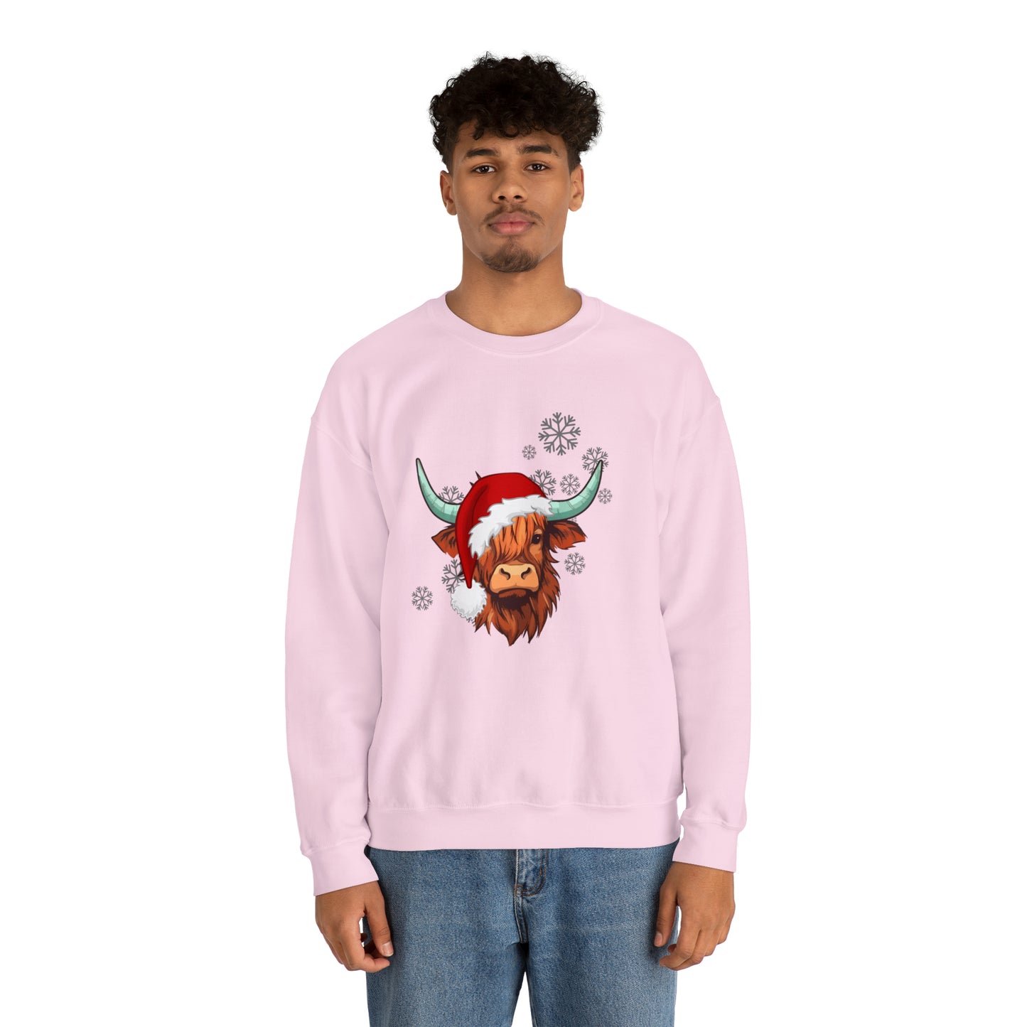 Highland Cow Santa Unisex Sweatshirt