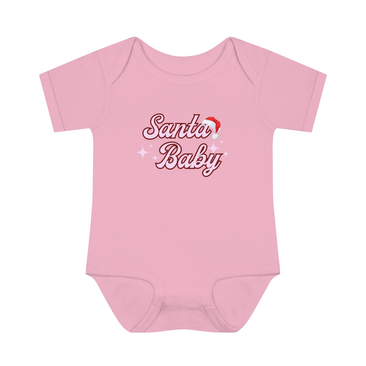 Santa Baby Infant Baby Rib Bodysuit