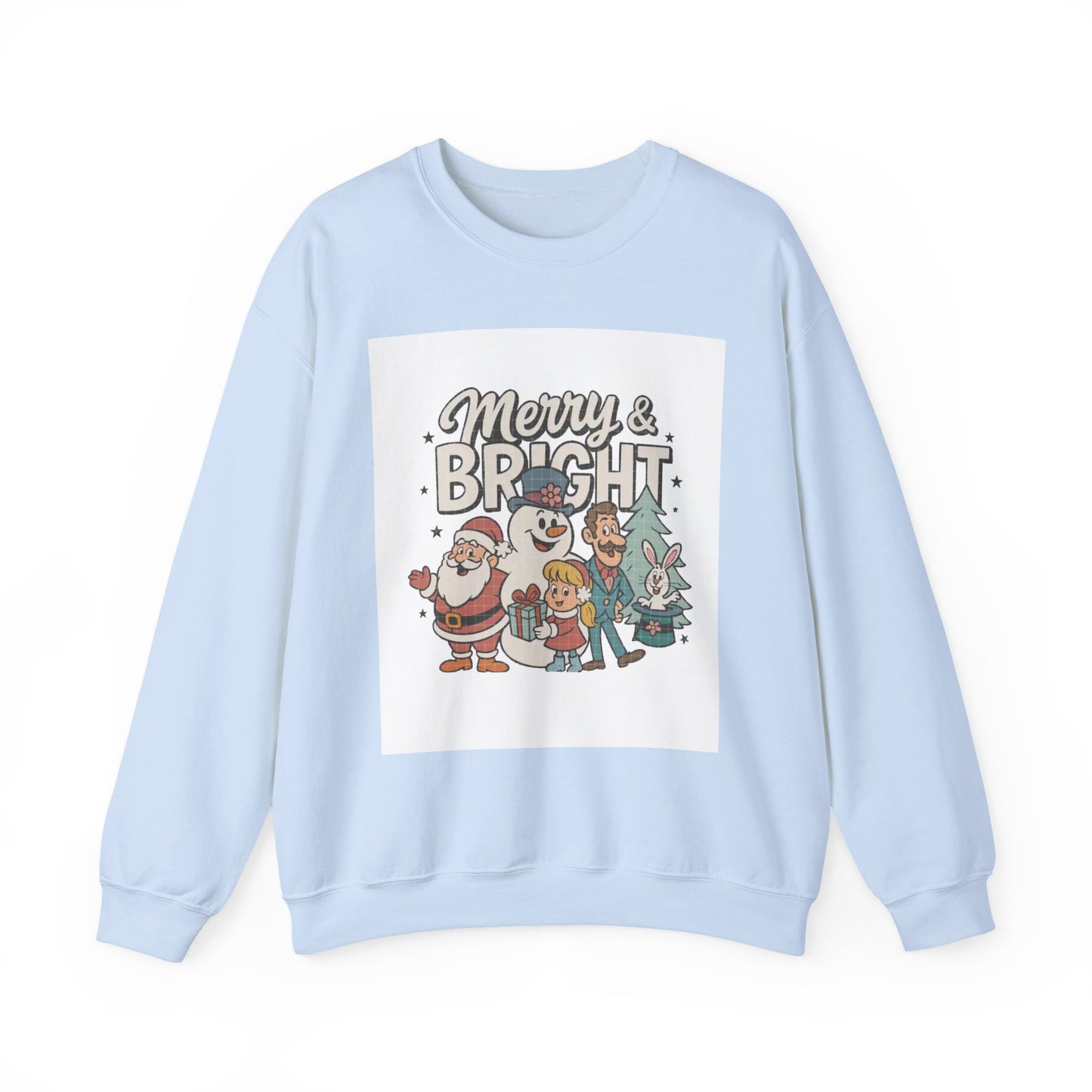 Merry & Bright Holiday Sweatshirt, Christmas Crewneck, Festive Gifts, Unisex Sweater, Cozy Winter Apparel, Holiday Celebrations