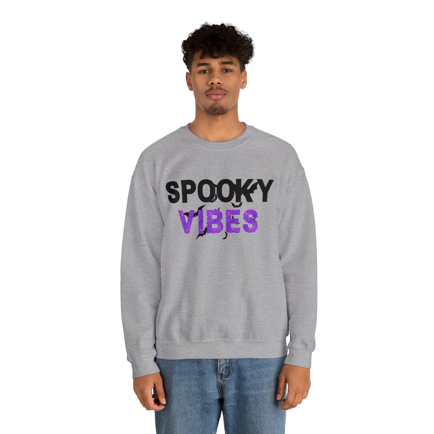 Spooky Vibes Unisex Heavy Blend  Crewneck Sweatshirt