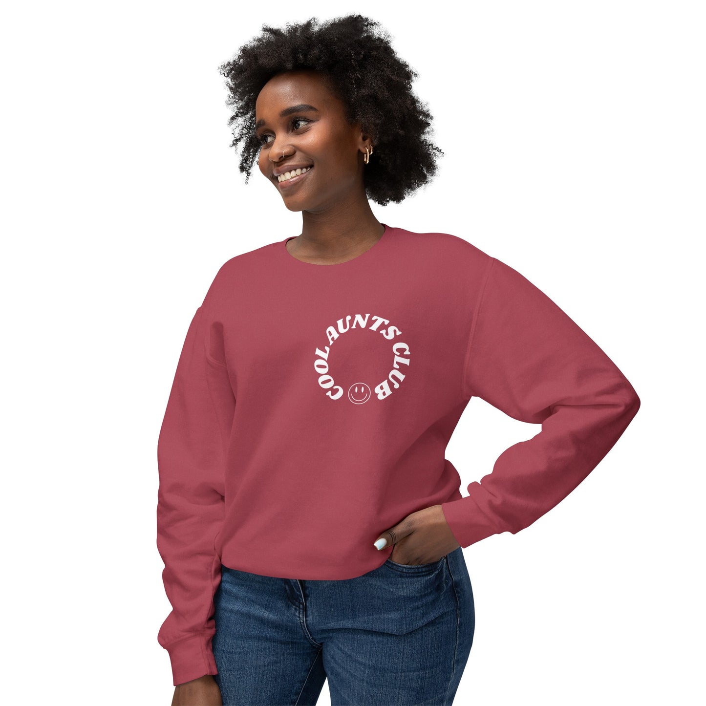 Comfort colors Cool Aunts Club Unisex Lightweight Crewneck Sweatshirt