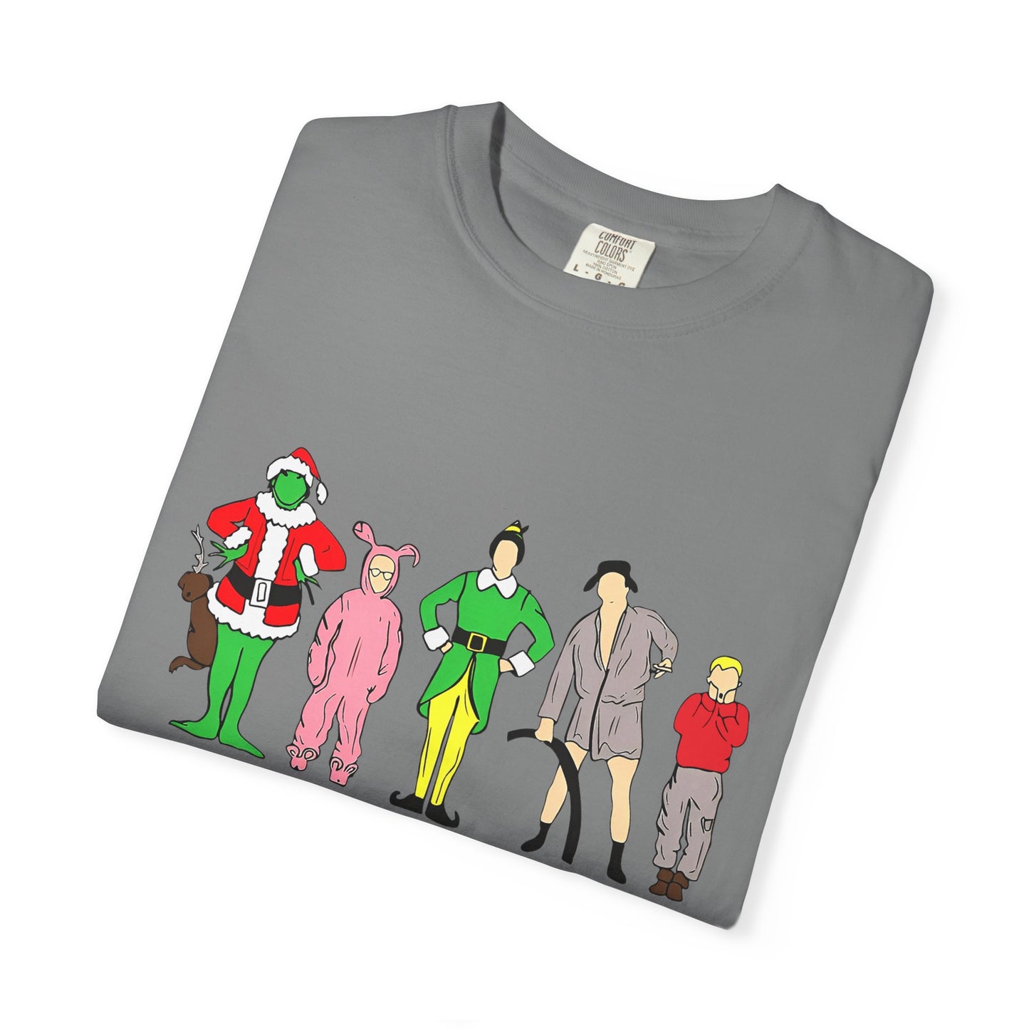 Friends Character Holiday T-shirt | Unisex Christmas Apparel, Gift for Friends Lovers, Casual Outfit, Seasonal Wear, Fan Merchandise