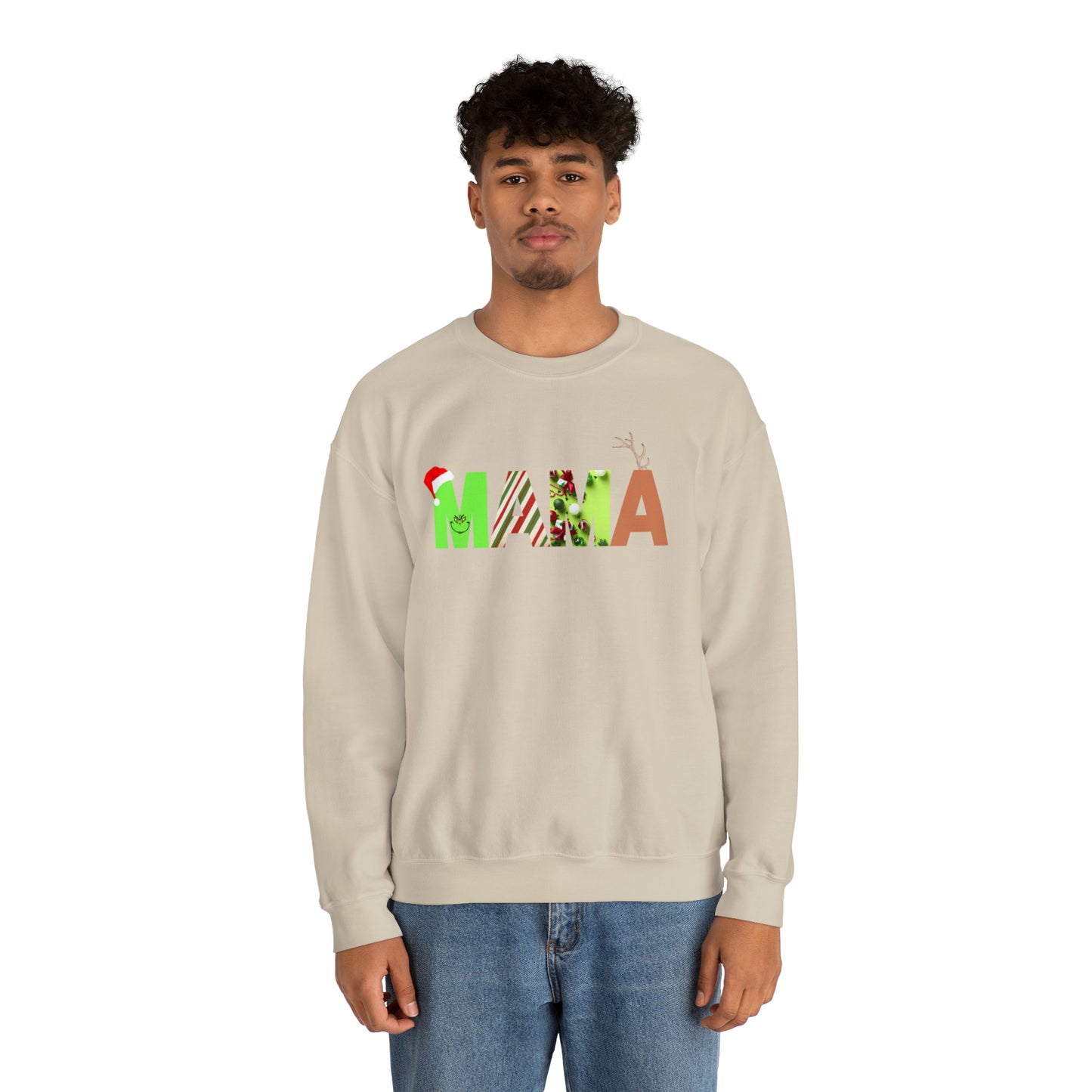 Mama Grinch Unisex Heavy Blend Crewneck Sweatshirt