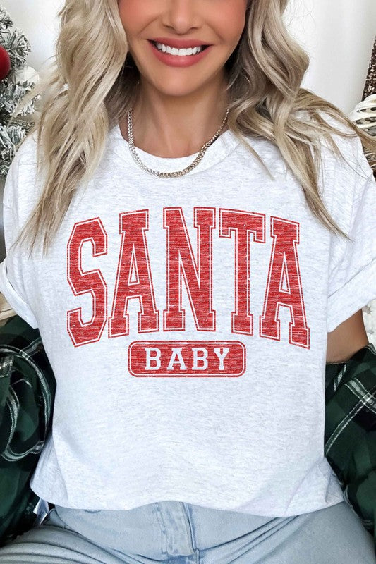 SANTA BABY CHRISTMAS OVERSIZED TEE