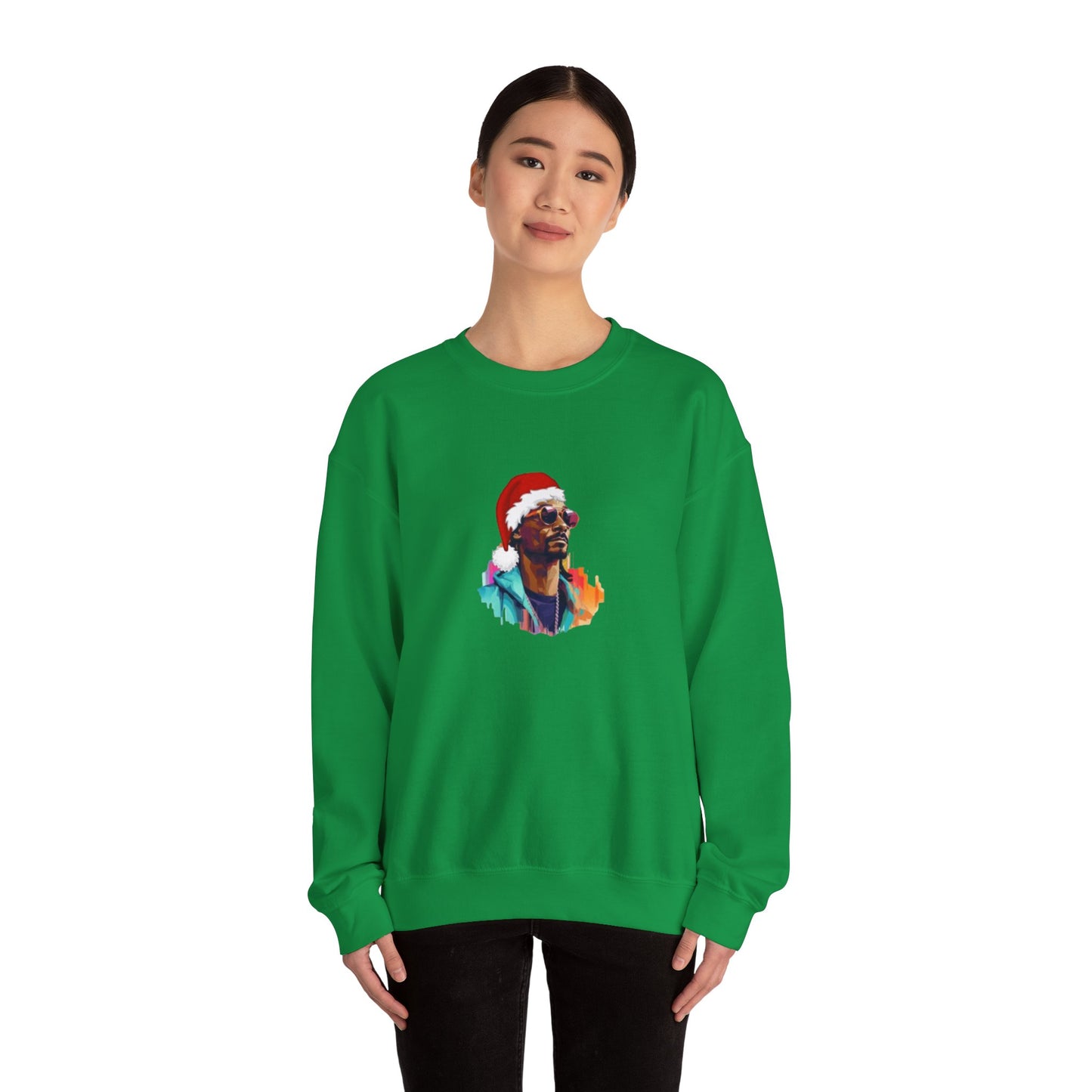 Snoop Dog Christmas Unisex Heavy Blend Crewneck Sweatshirt