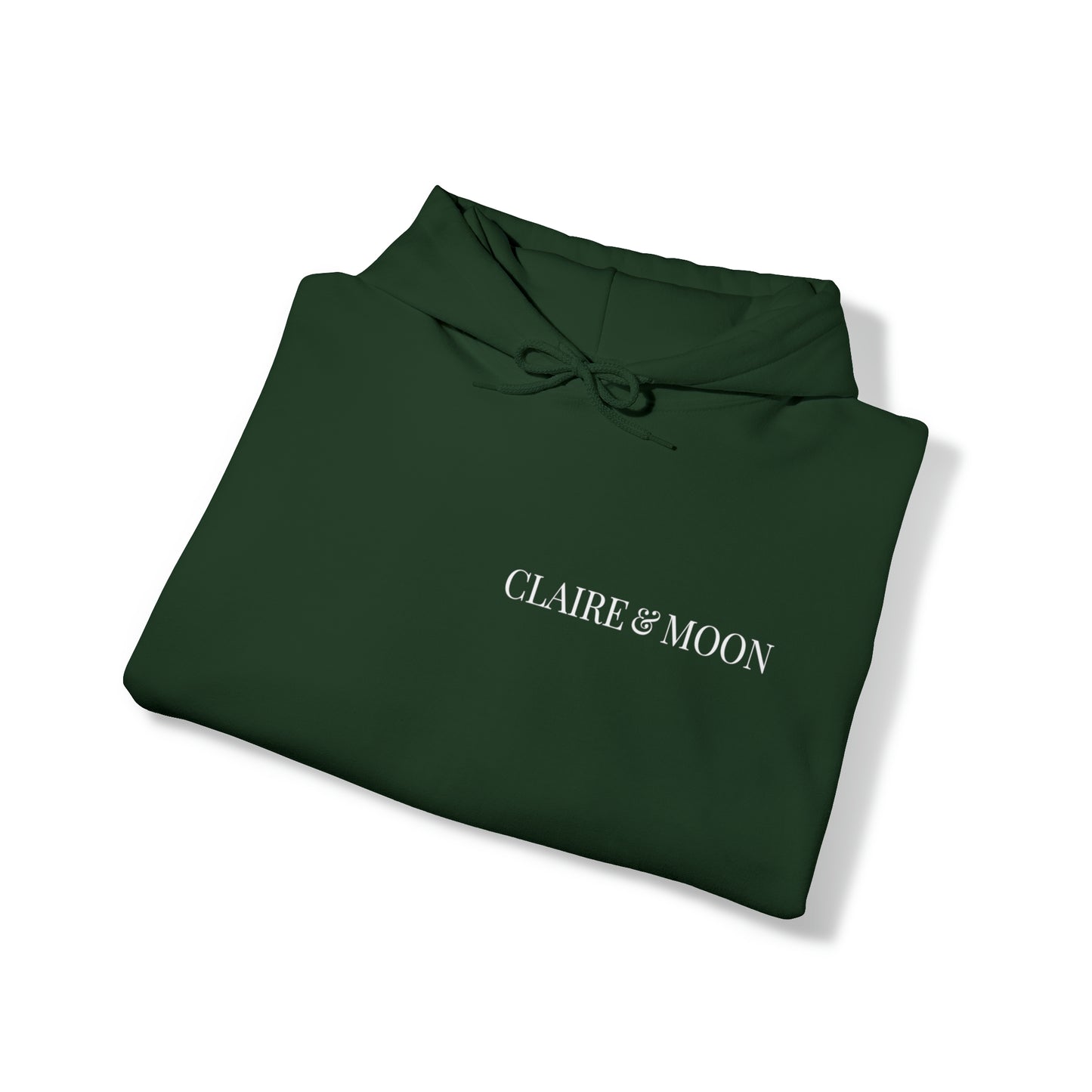 Claireandmoon White Logo Unisex Heavy Blend™ Hooded Sweatshirt