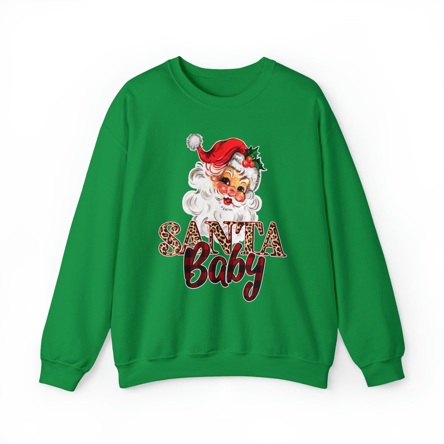 Santa Baby Vintage Santa Unisex Heavy Blend Crewneck Sweatshirt