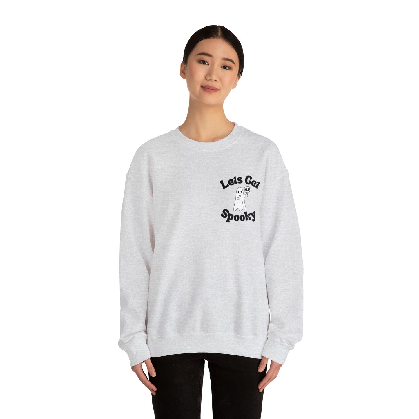 Let’s get spooky ghost Unisex Heavy Blend™ Crewneck Sweatshirt