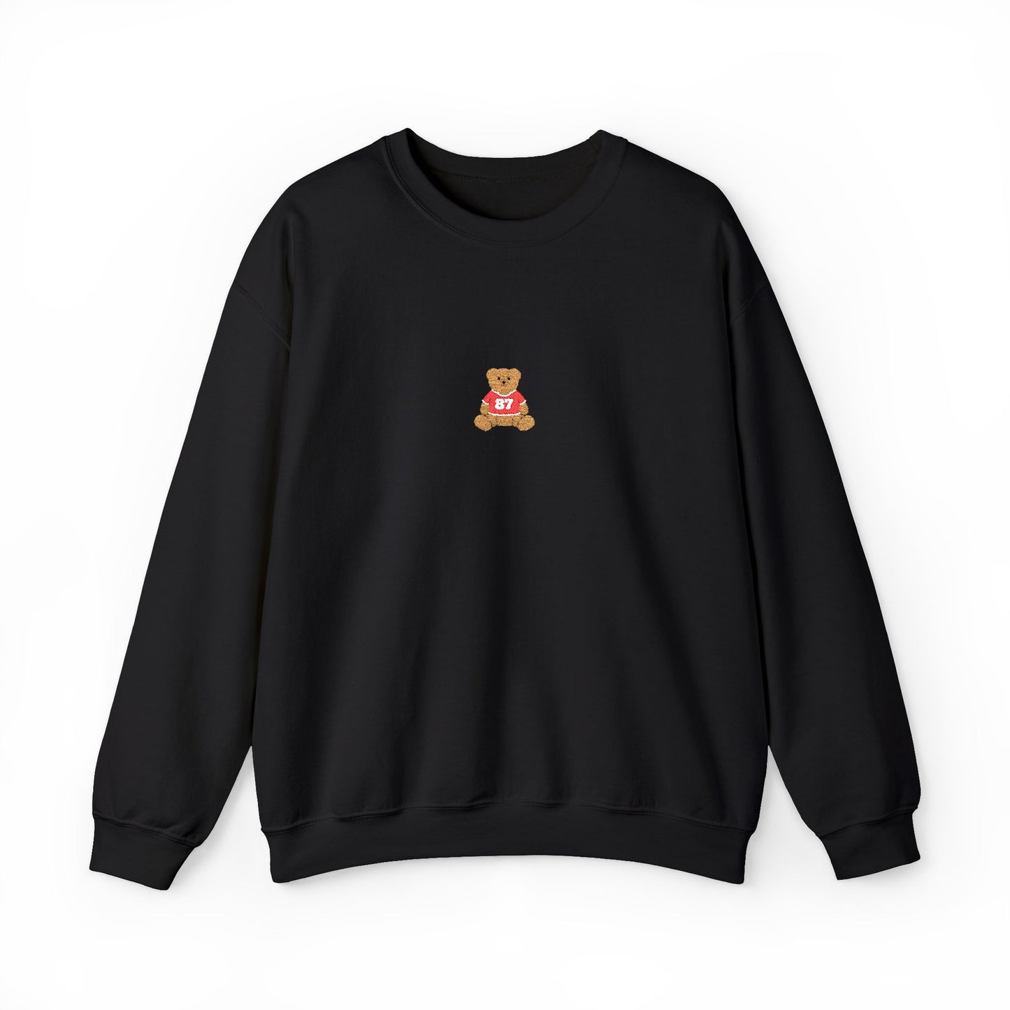 Embroidered Game Day Bear Crewneck Sweatshirt - Comfortable Gift for Friends, Cute Apparel for Winter, Perfect for Casual Outings, Cozy [...]