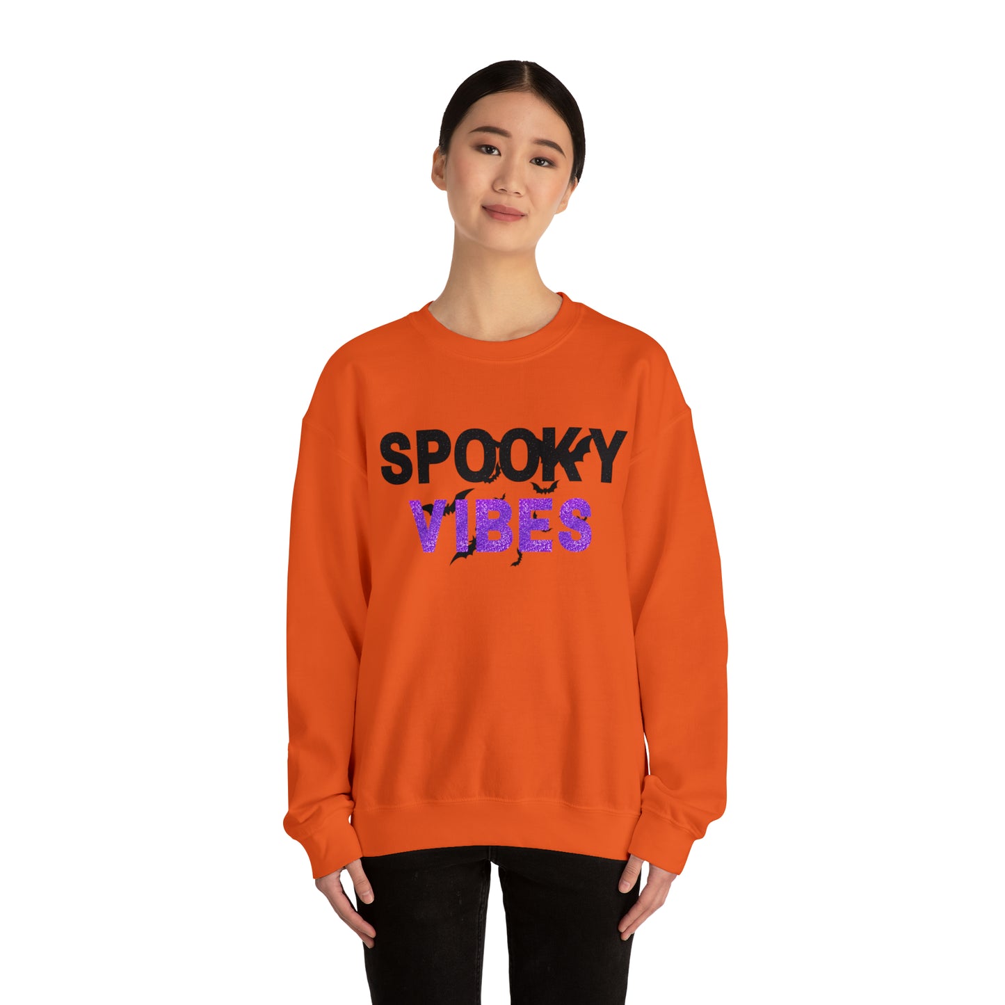 Spooky Vibes Unisex Heavy Blend  Crewneck Sweatshirt