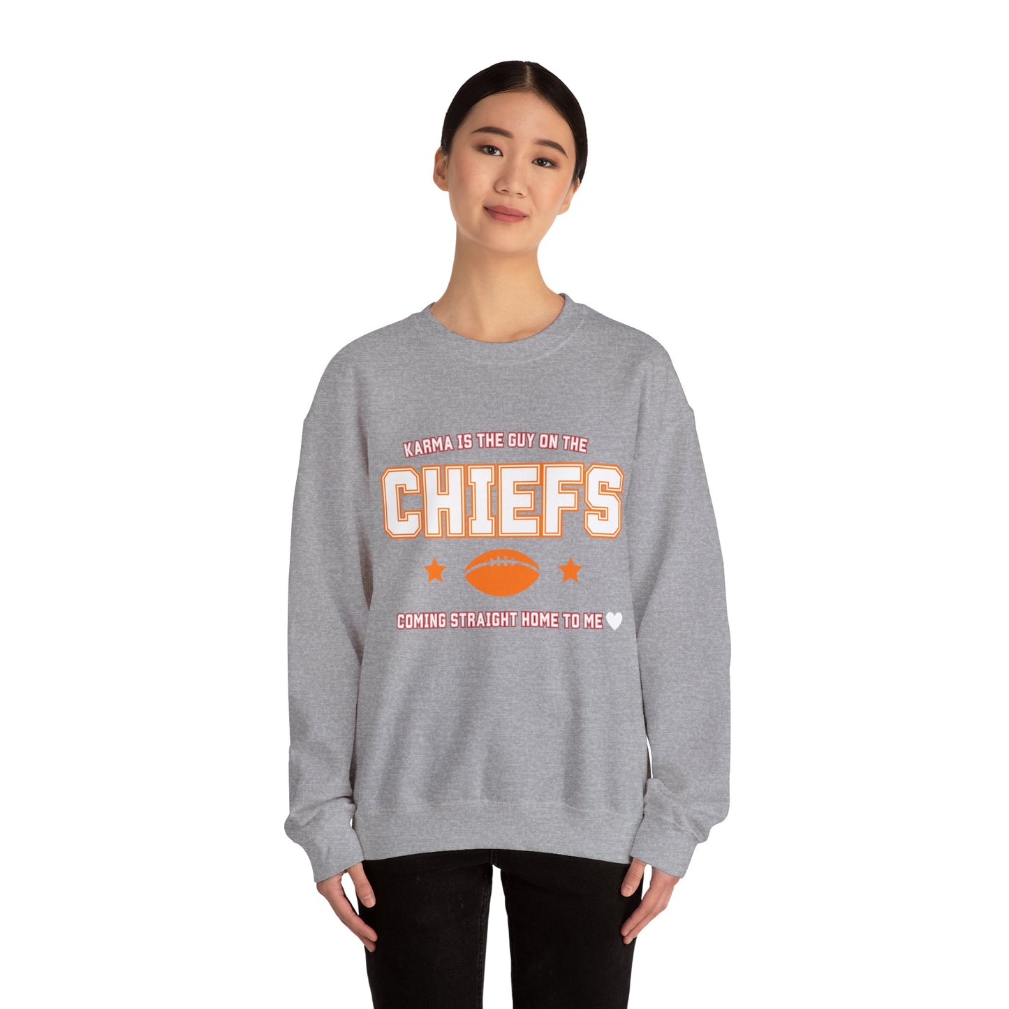 Karma Is The Guy On The Chiefs Unisex Crewneck