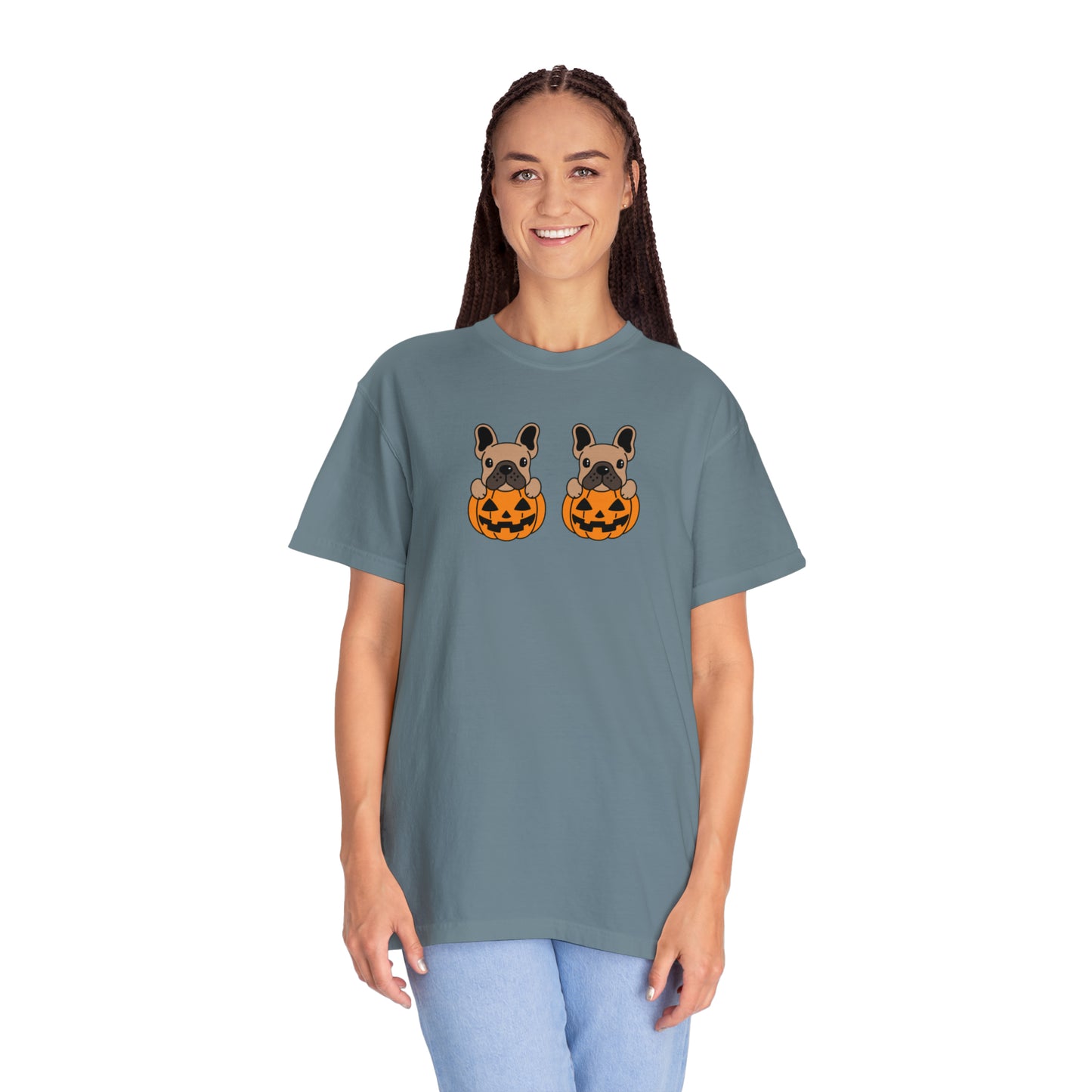 Doggie Pumpkins Unisex Garment-Dyed T-shirt