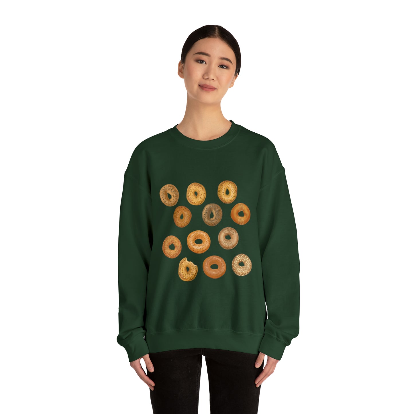 Bagels Unisex Heavy Blend Crewneck Sweatshirt