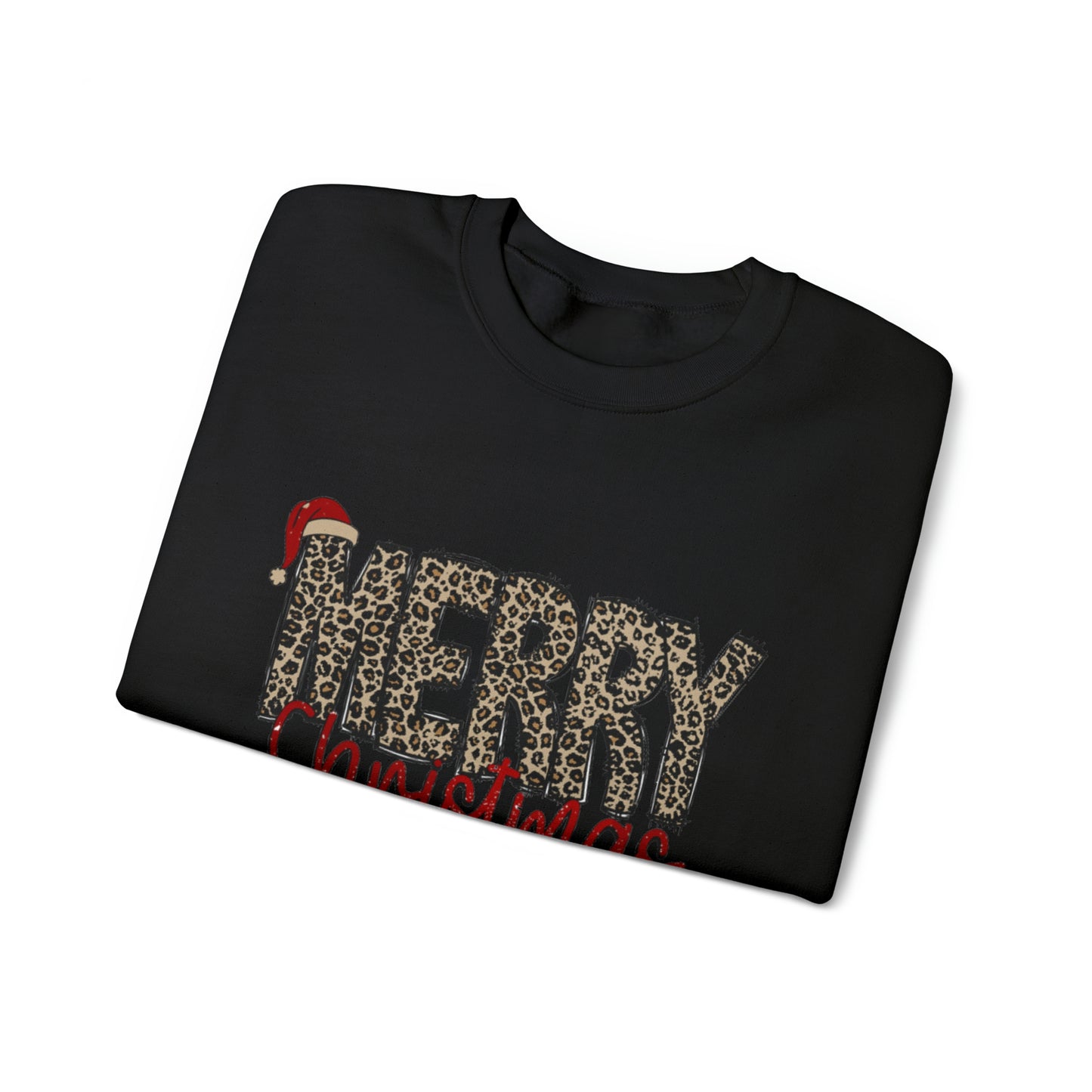 Merry Christmas Cheetah Unisex Sweatshirt