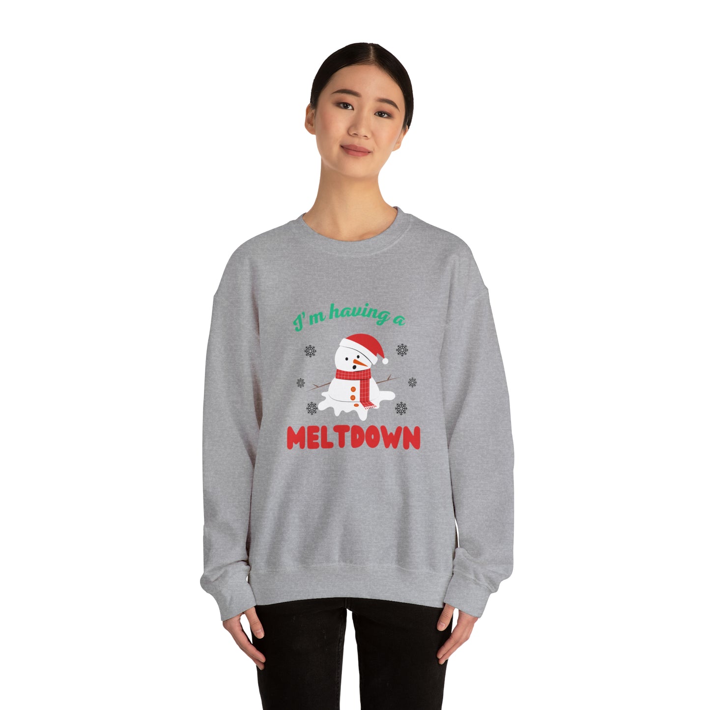 I’m having a meltdown snowman Unisex Sweatshirt