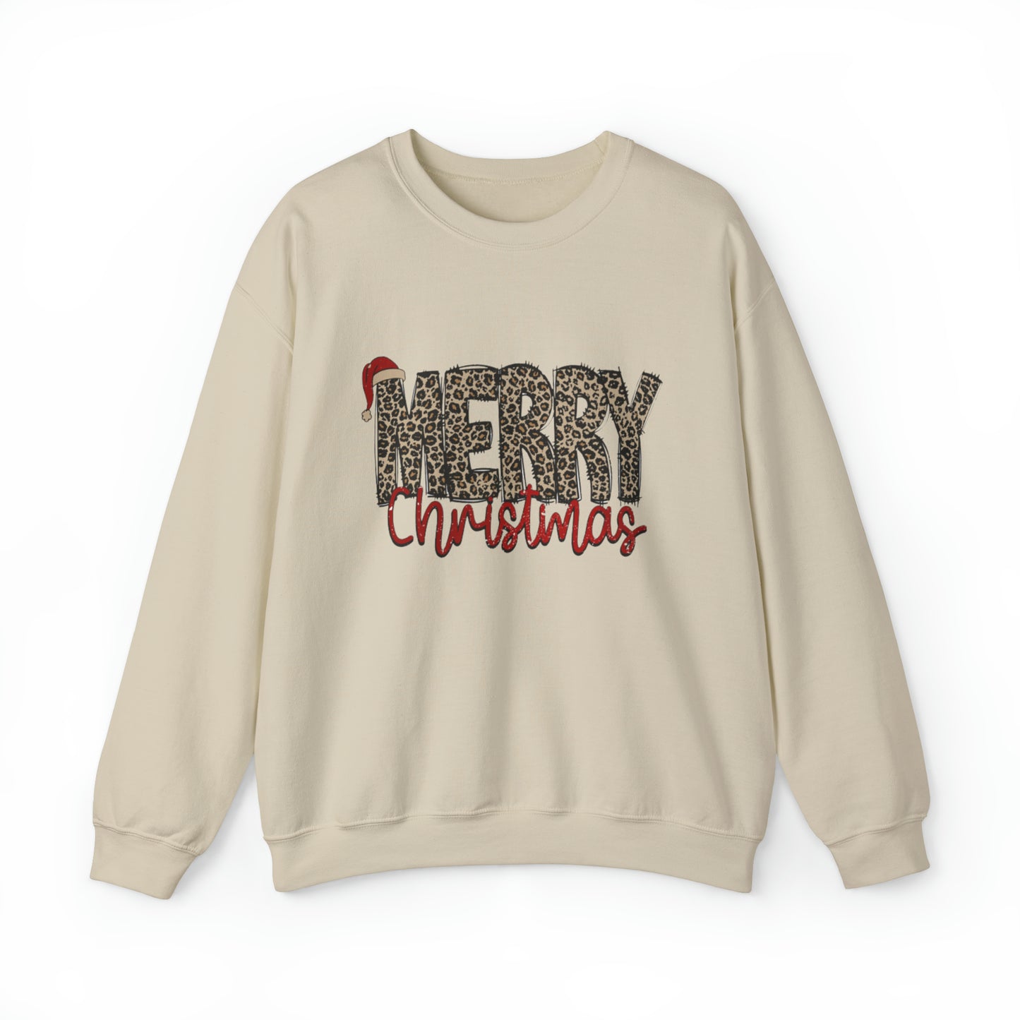 Merry Christmas Cheetah Unisex Sweatshirt