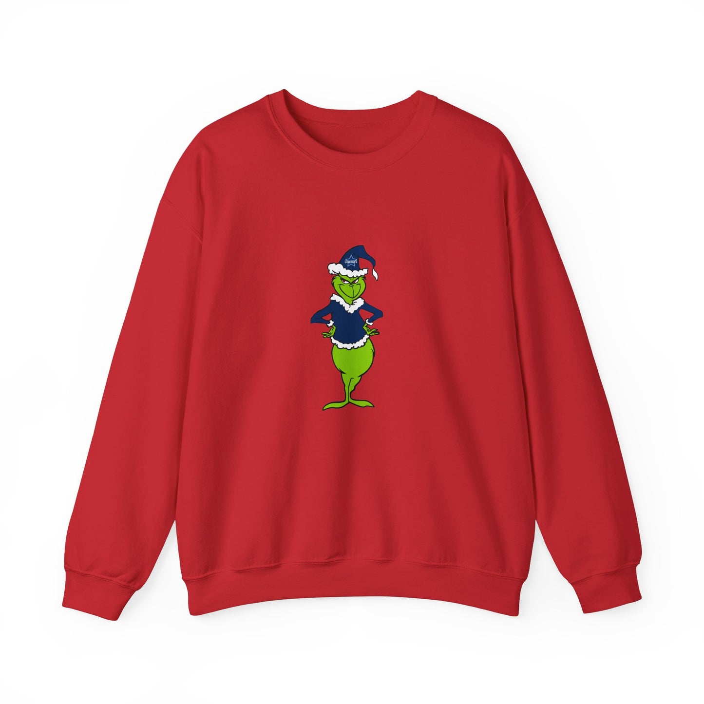 Dallas Cowboys Grinch Unisex Heavy Blend Crewneck Sweatshirt