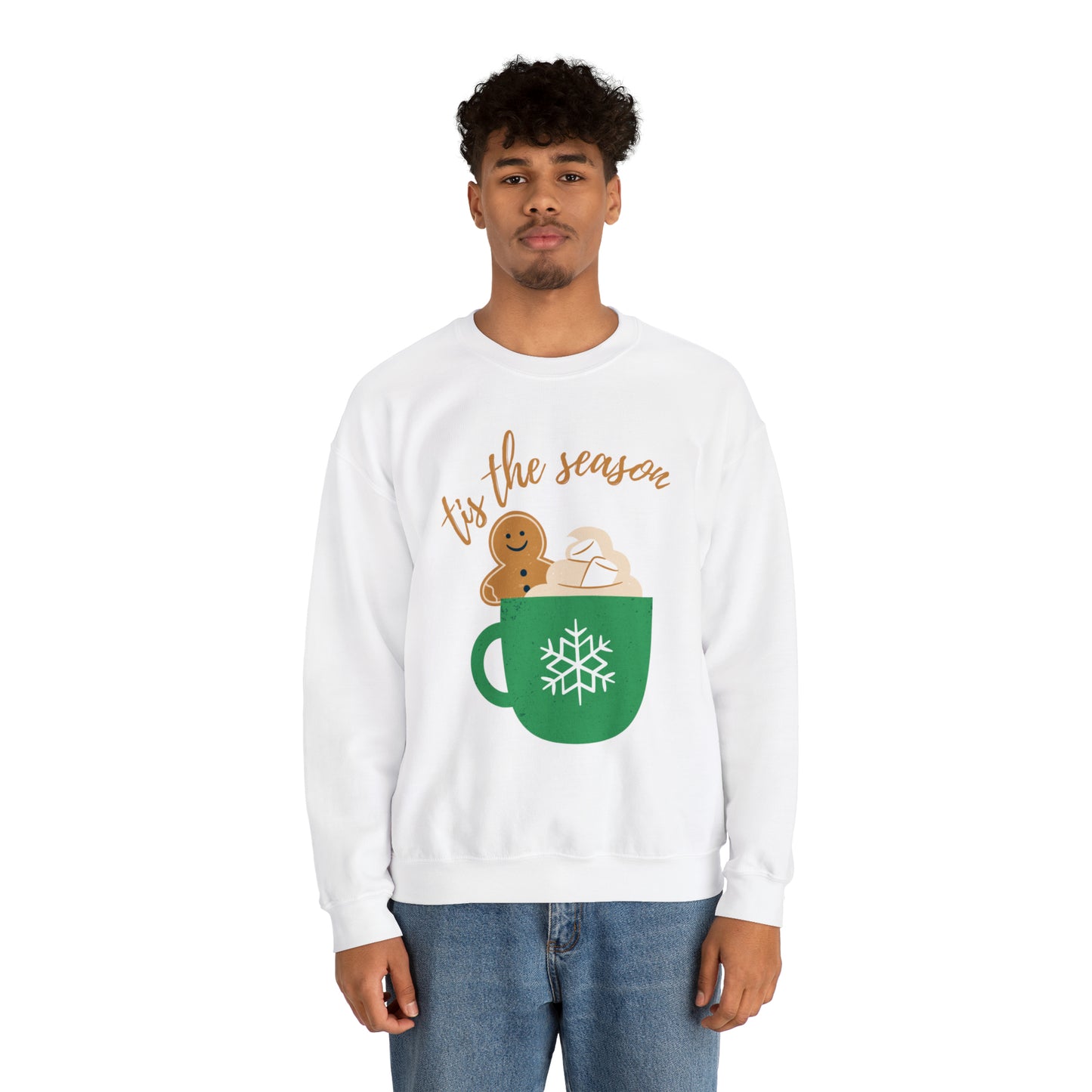 Tis The Season Latte Unisex Heavy Blend Crewneck Sweatshirt