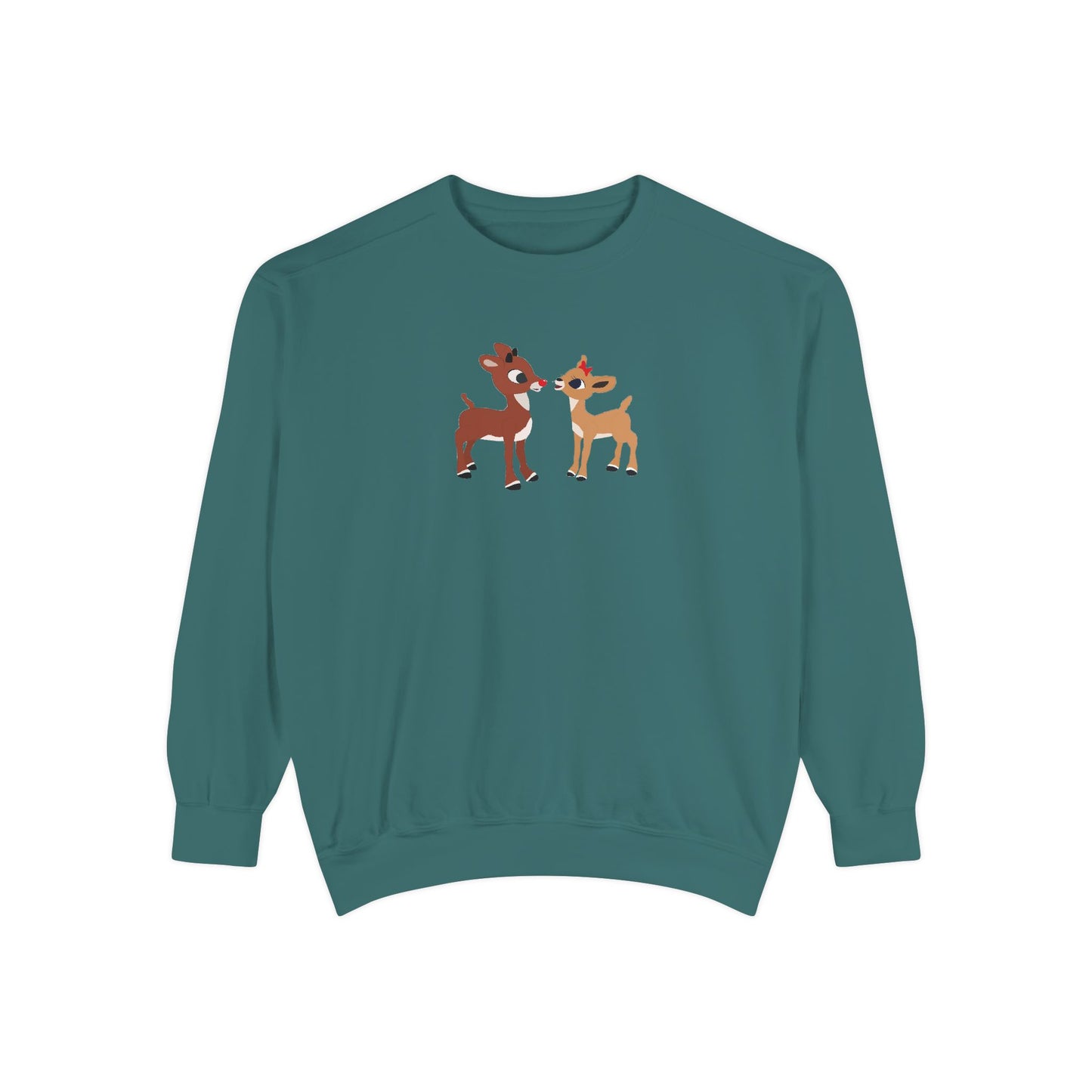 Red Nose Reindeer Unisex Garment-Dyed Sweatshirt
